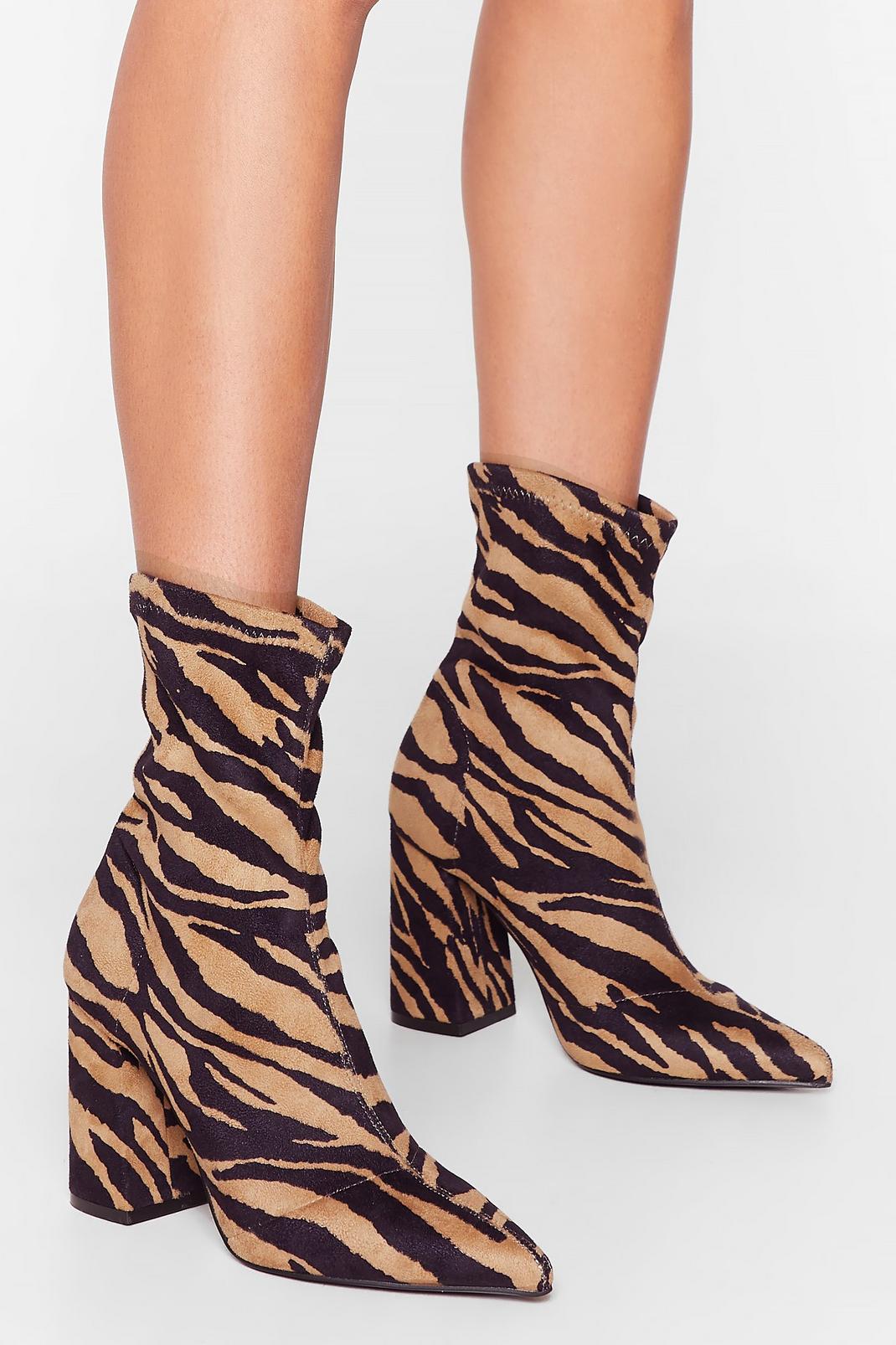 Where the Wild Thing's Grow Tiger Sock Boots image number 1