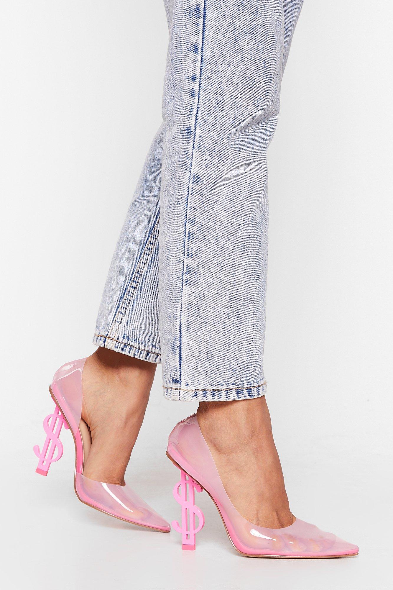 nasty gal clear shoes