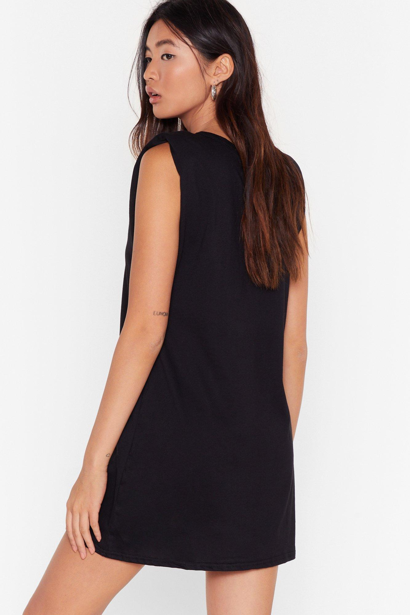 petite black tank dress