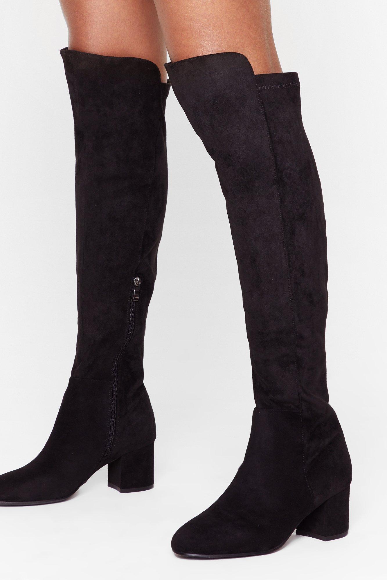 Bottes cuissardes en su dine a me fait une belle botte Nasty Gal