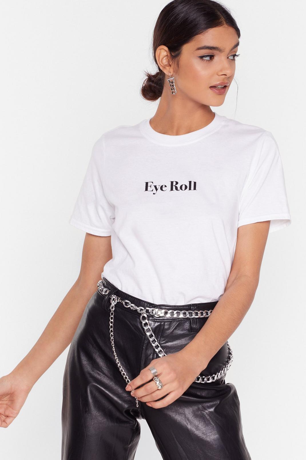 T-shirt ample à slogan Eye Roll image number 1