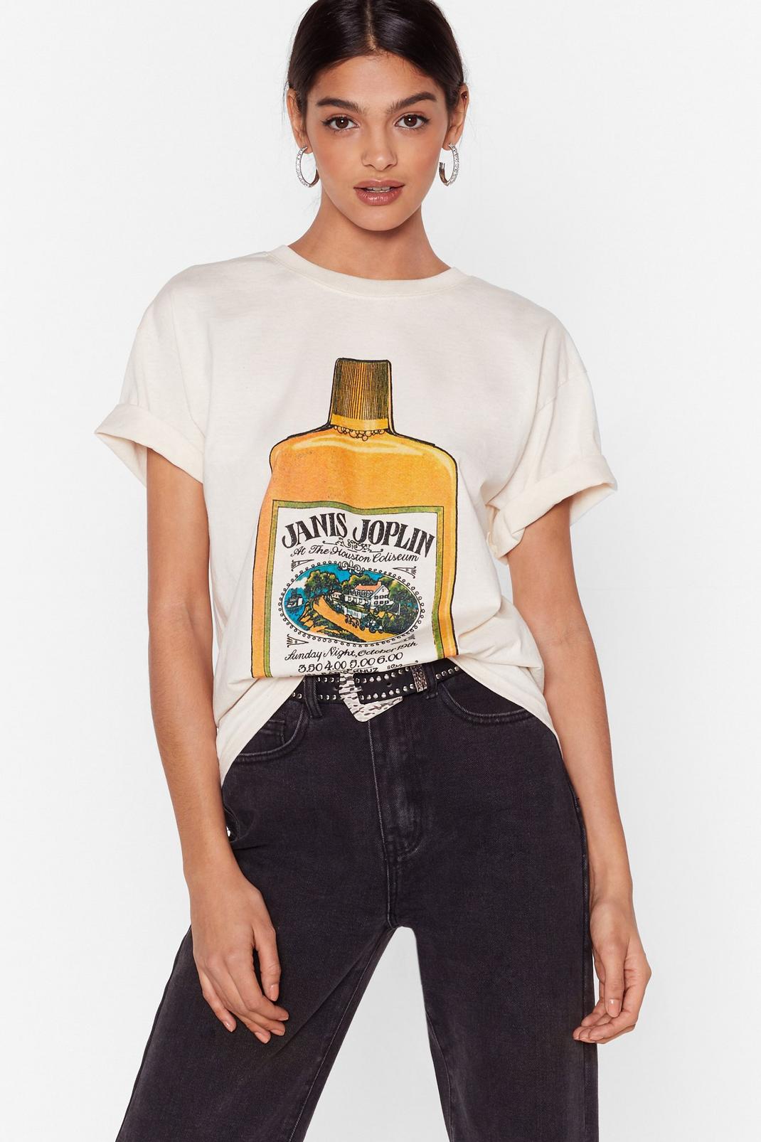 Janis Joplin Graphic Crew Neckline T-Shirt image number 1