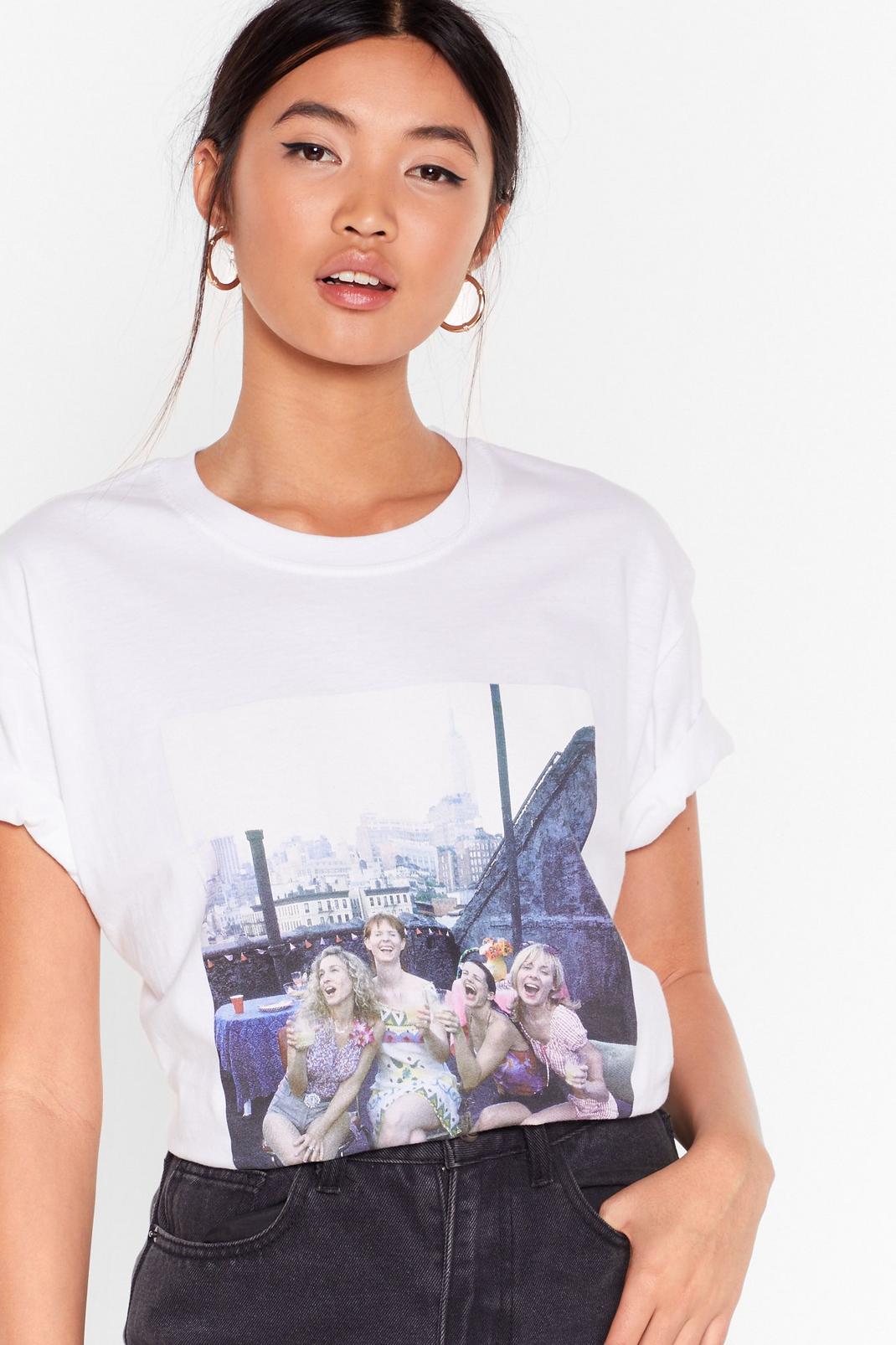 White Sex and the City Graphic Tee image number 1