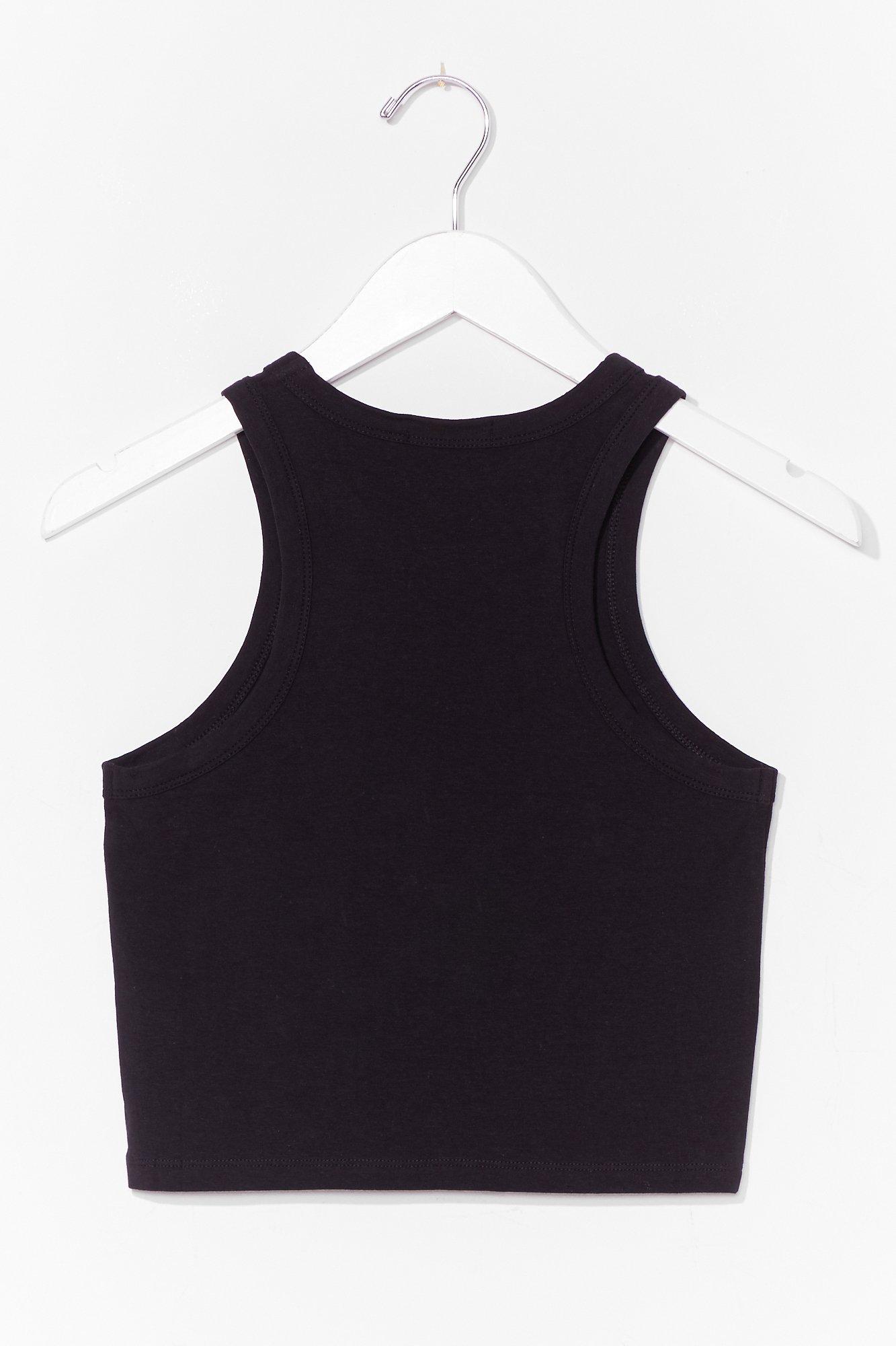 Crew neck crop tank top new arrivals