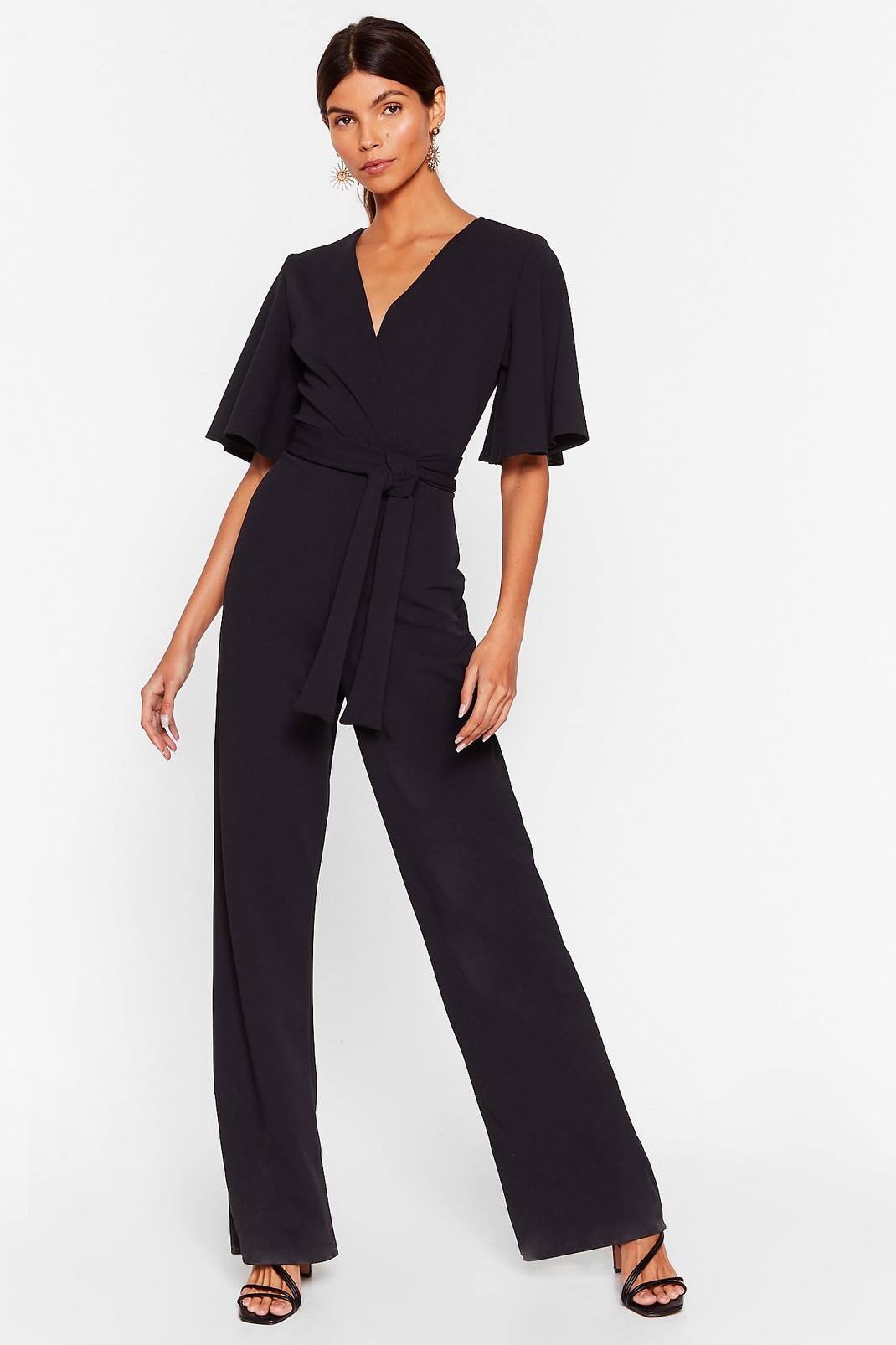 Shut Up and Dance Plunging Wide-Leg Jumpsuit image number 1