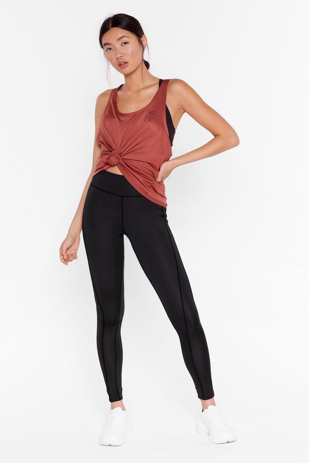 Black Renew You High-Waisted Workout Leggings image number 1