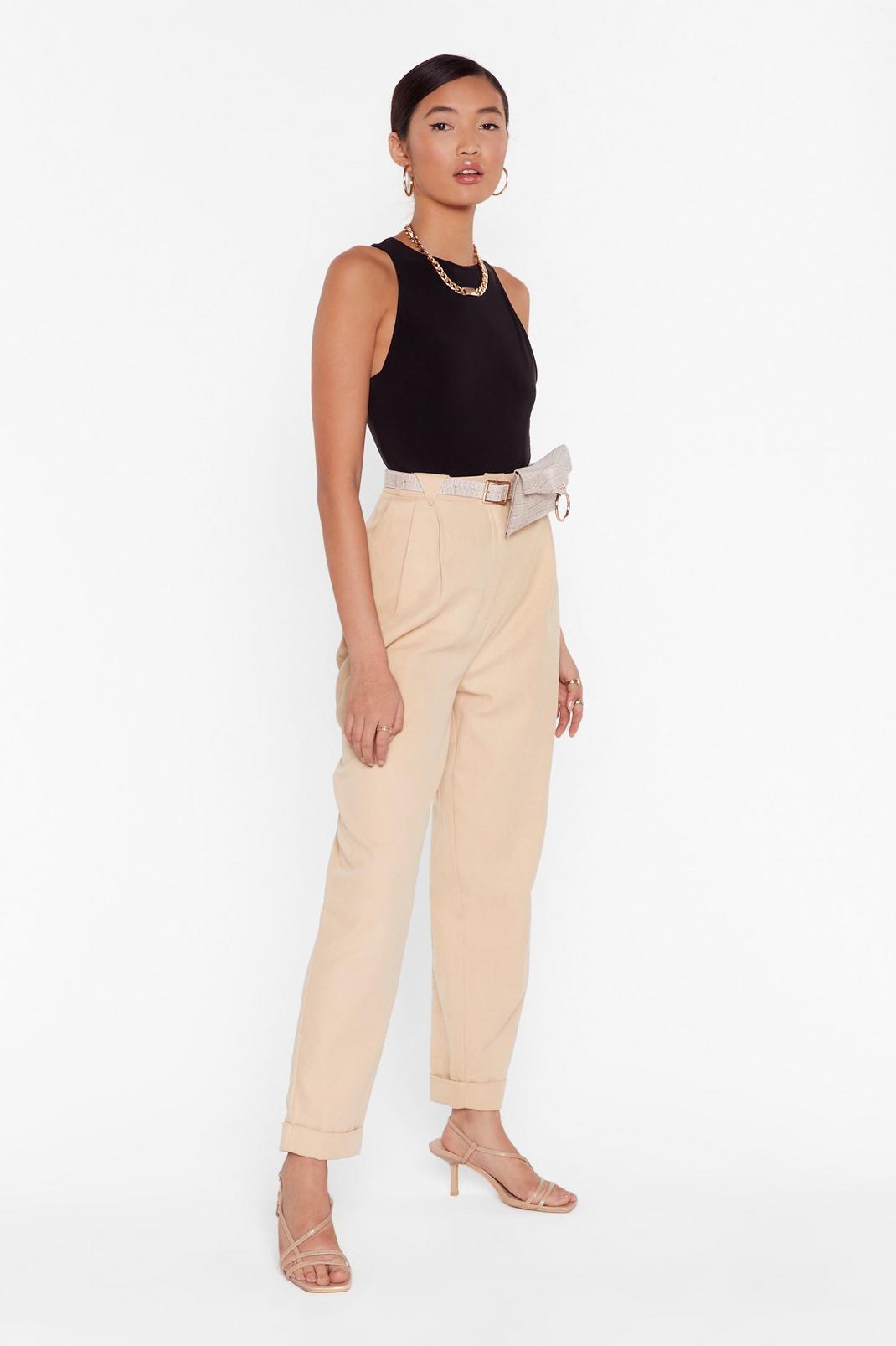 Stone Trousers Be Stopped High-Waisted Trousers image number 1