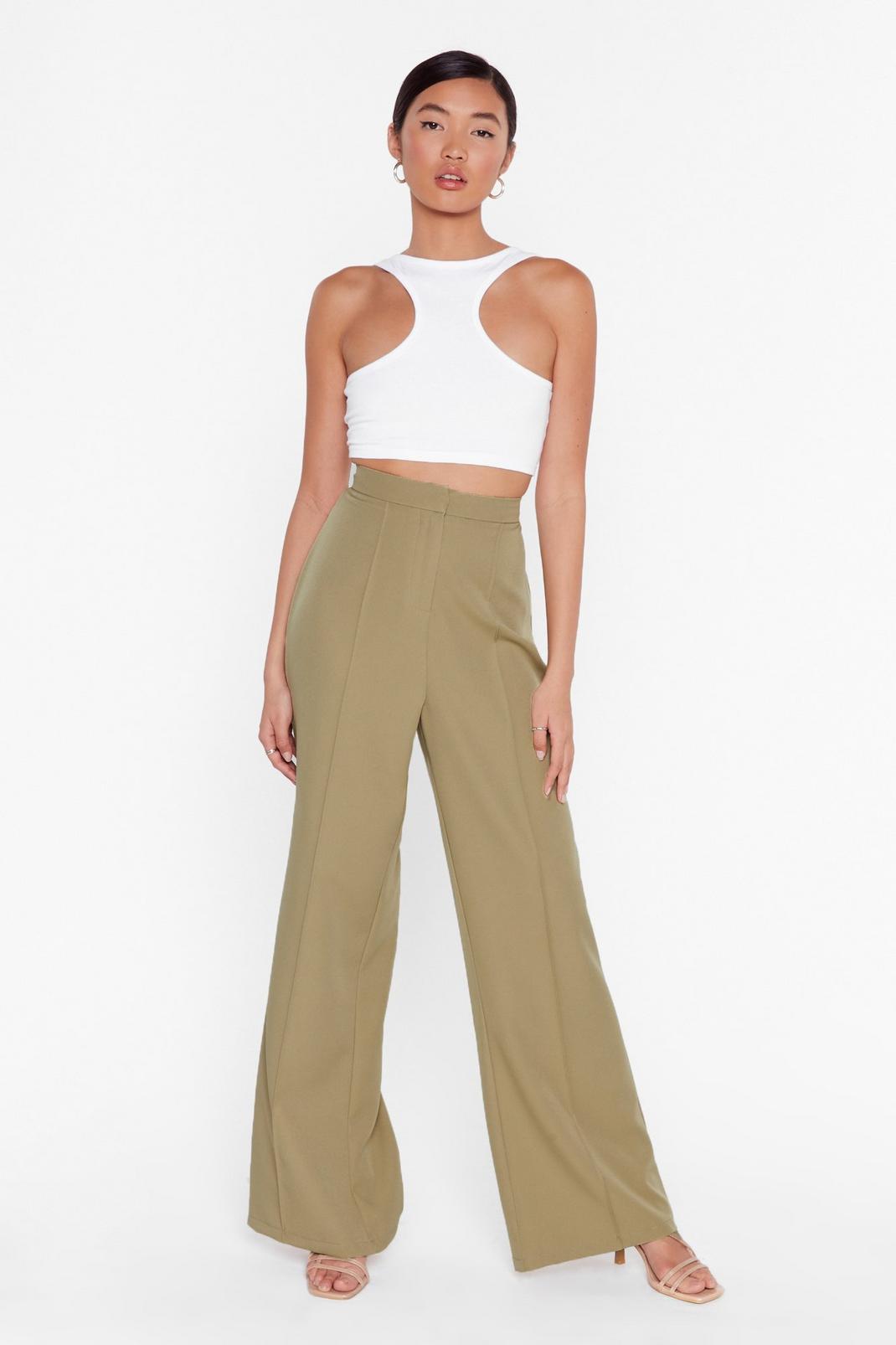I'll Be All Wide-Leg High-Waisted Pants image number 1