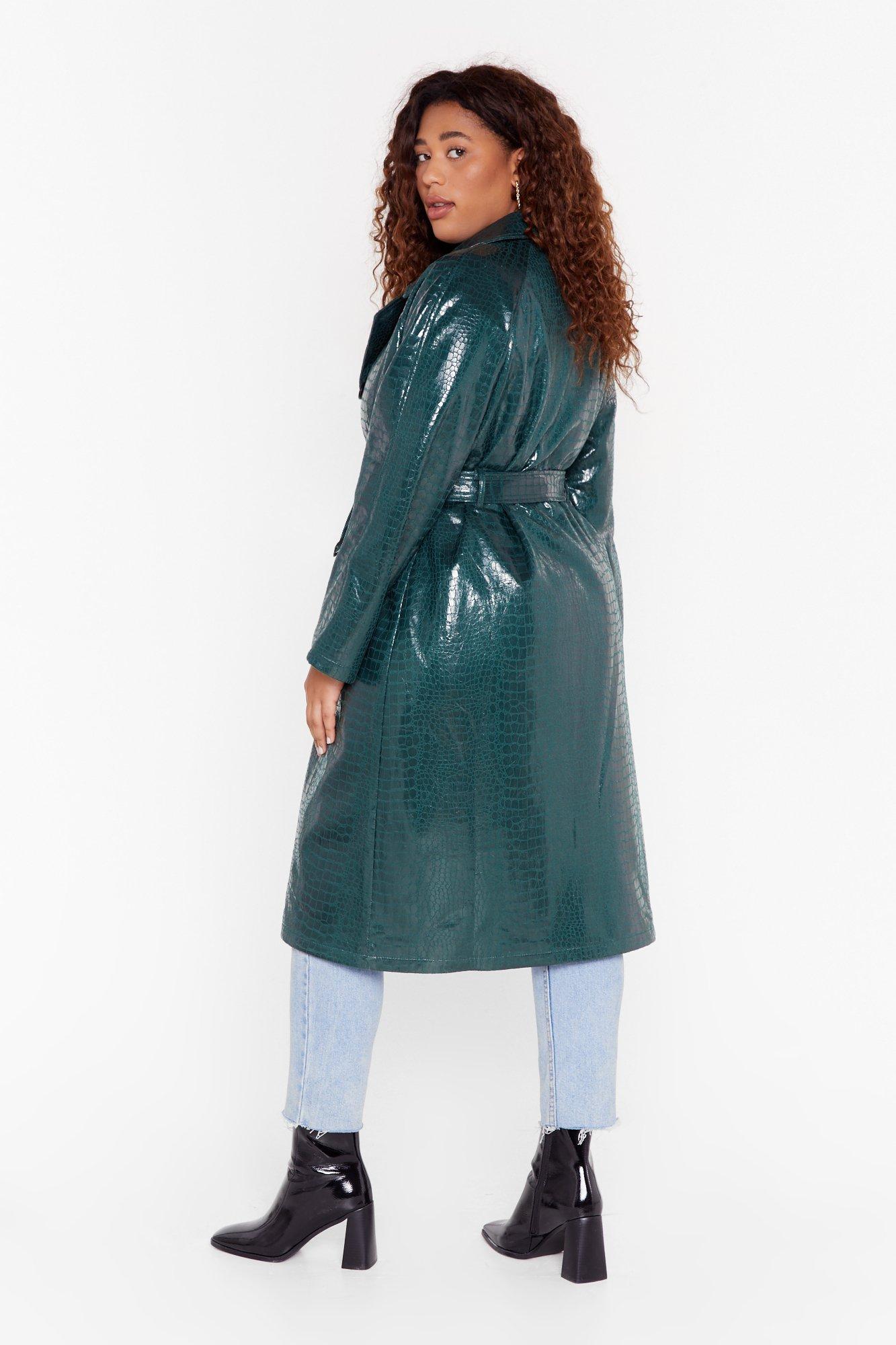Croc My World Belted Trench Coat
