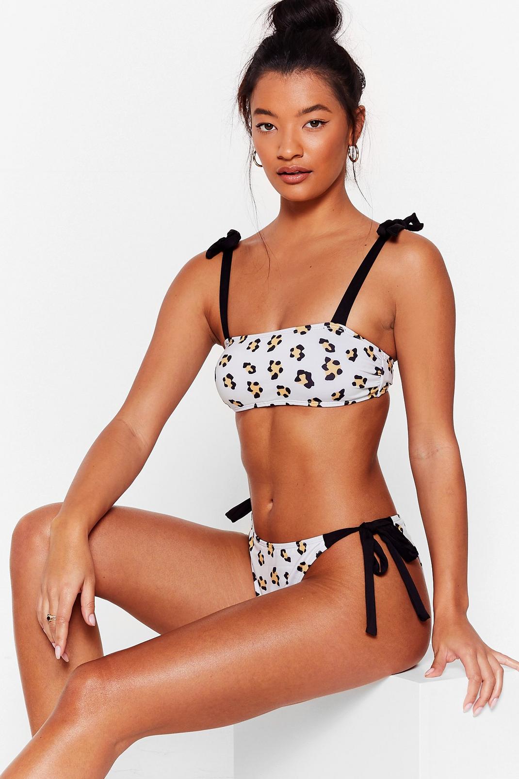 Bikini brassière & culotte à imprimé léopard Cela vague de soi image number 1