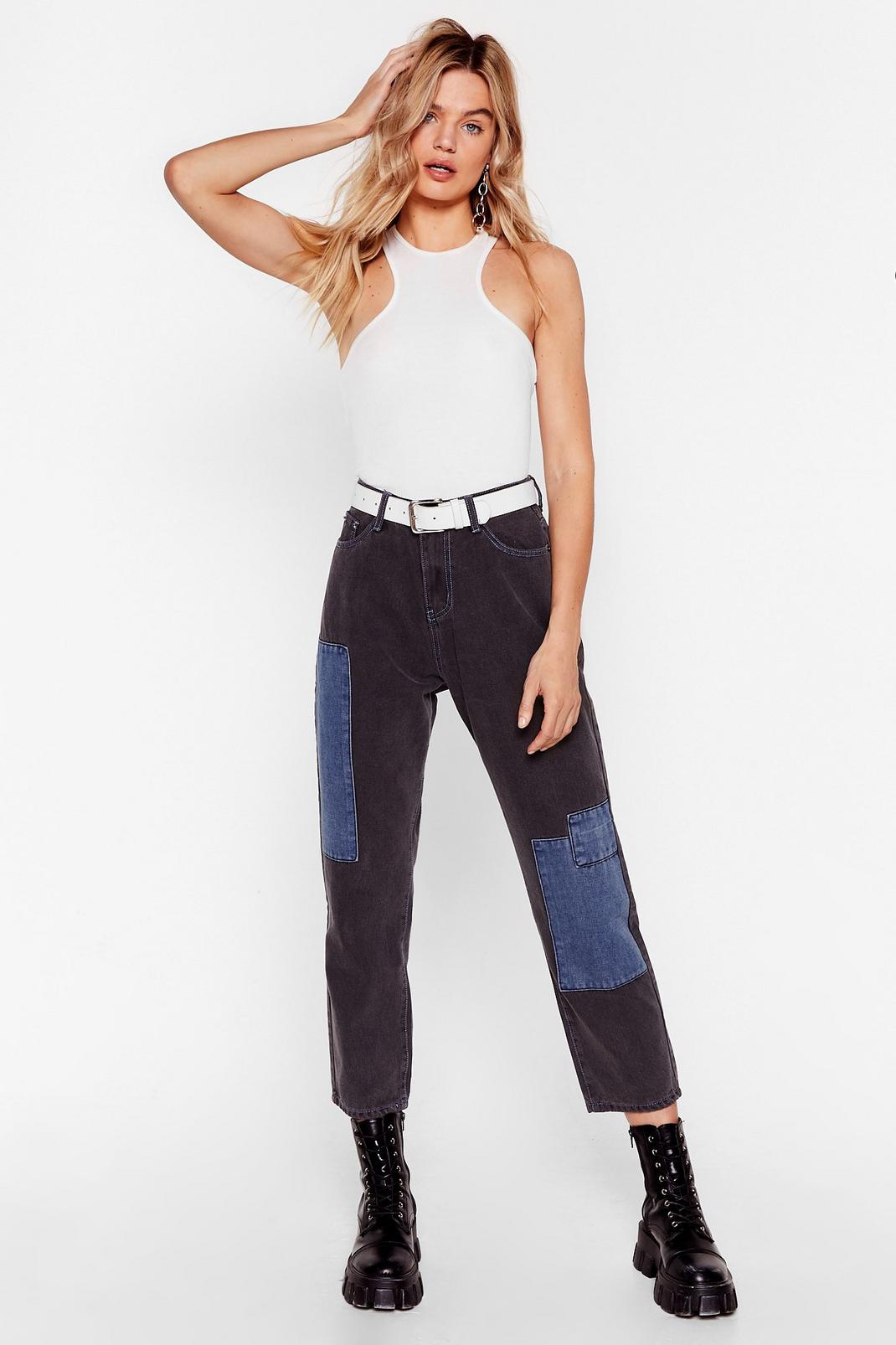 You're a Total Patch High-Waisted Denim Jeans image number 1