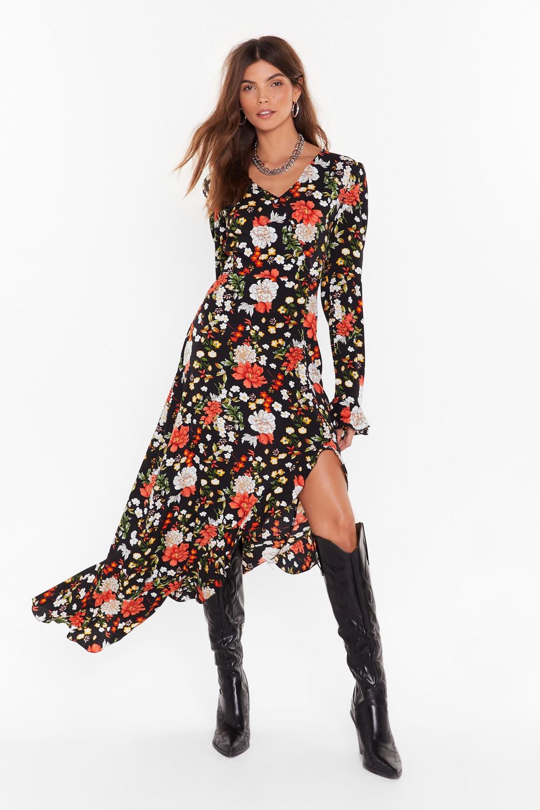 It Roots You Floral Maxi Dress image number 1