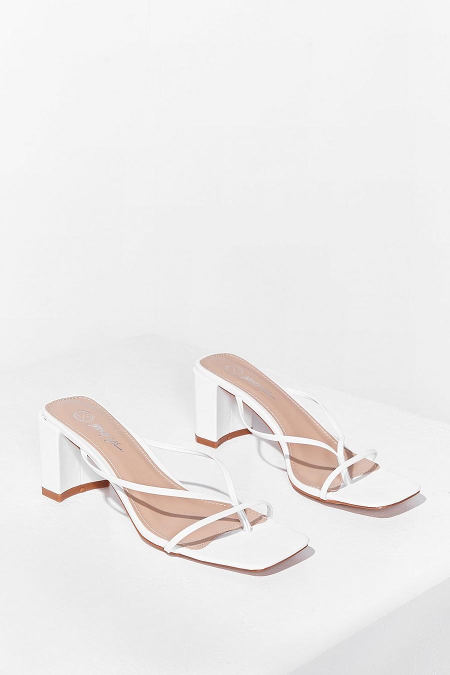 Mule Be Back Strappy Block Heeled Mules