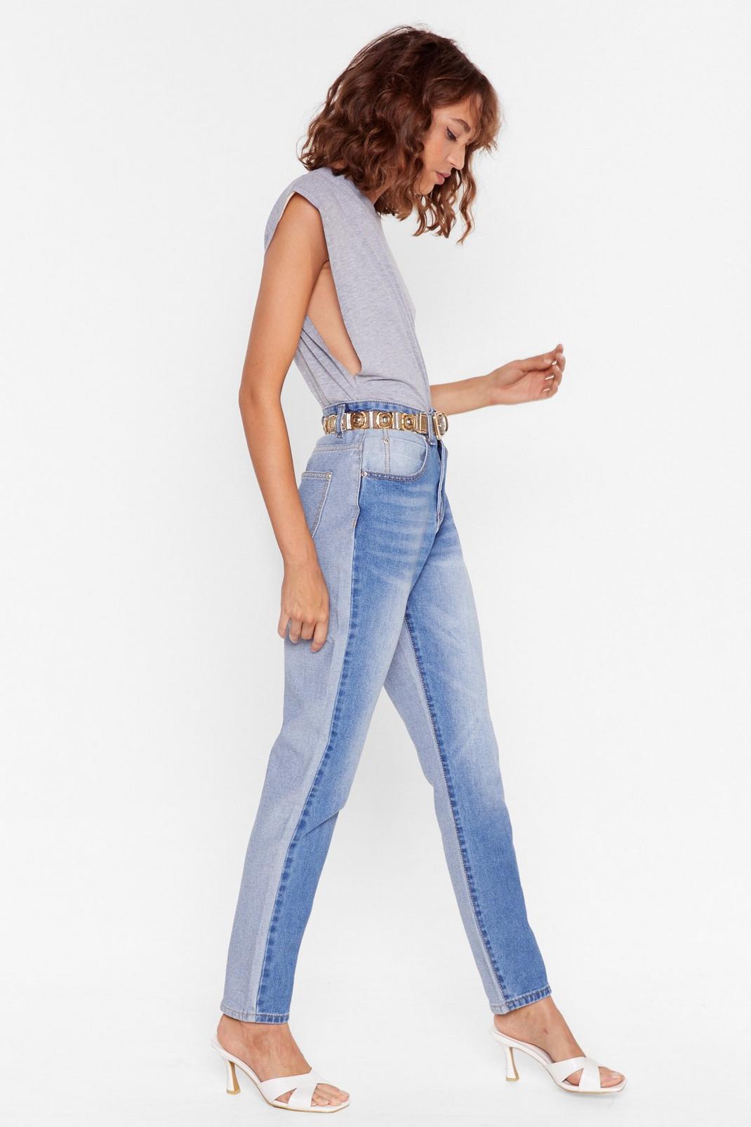 Two Sides to Every Story Long Mom Jeans image number 1