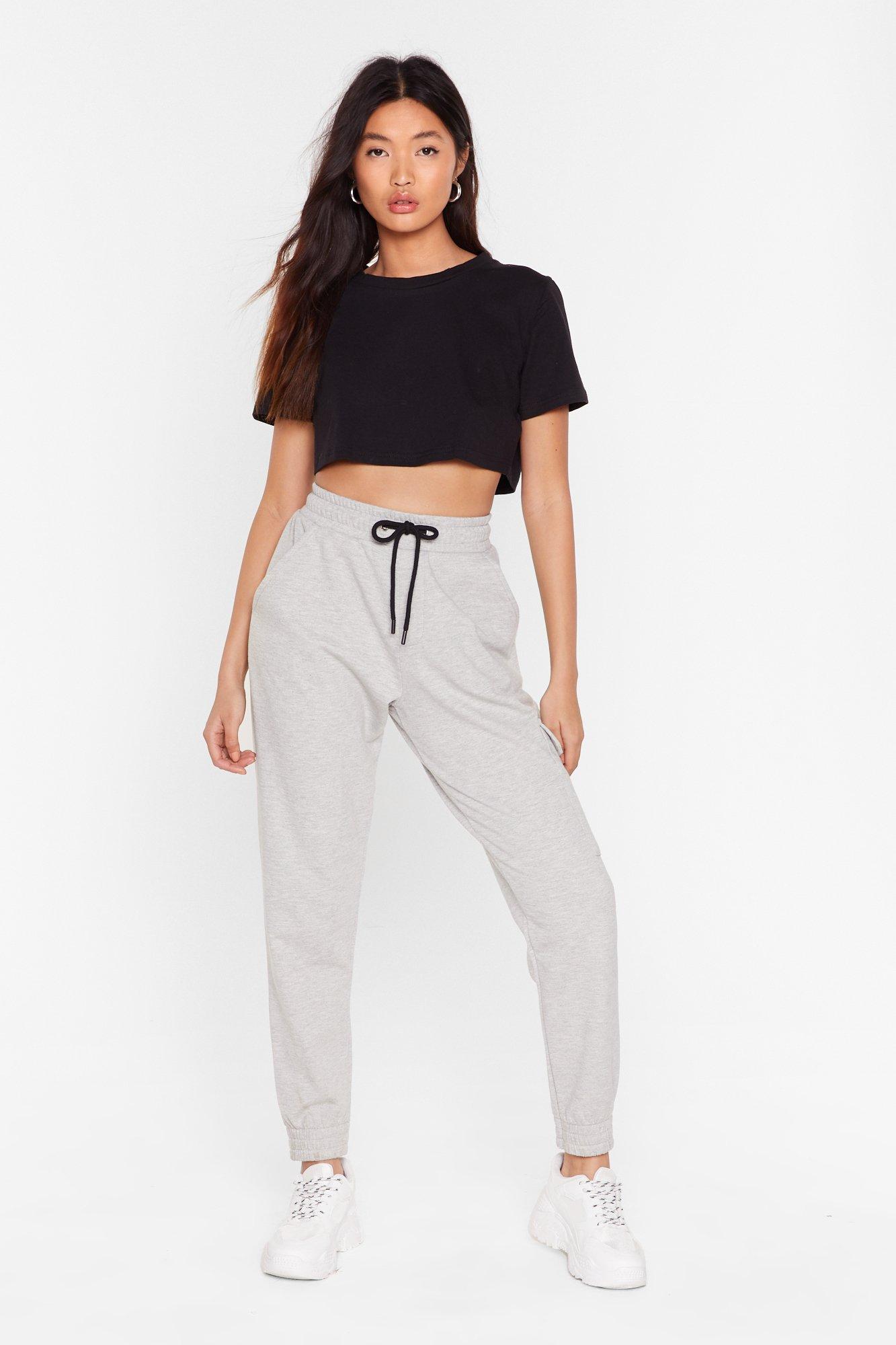 long drawstring joggers