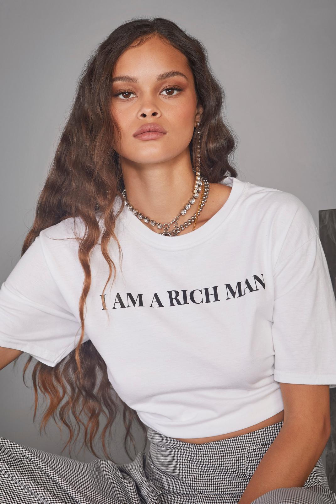 T-shirt à slogan I am a Rich Man image number 1