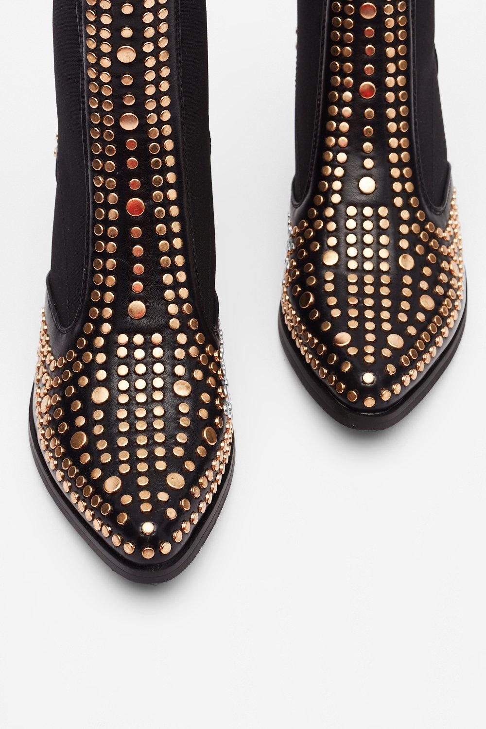 Nasty gal studded boots sales