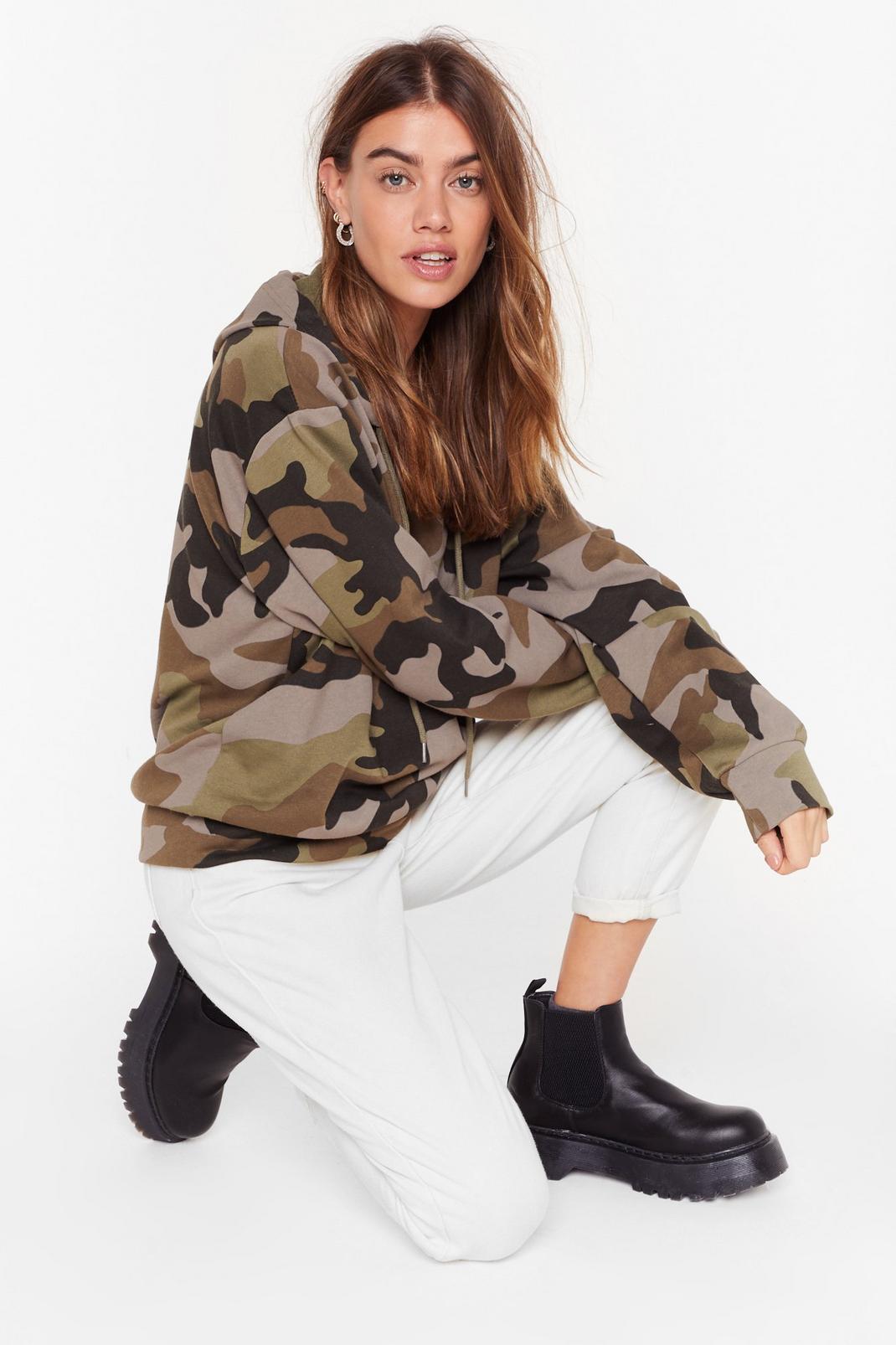 Nowhere to Be Seen Camo Hoodie image number 1