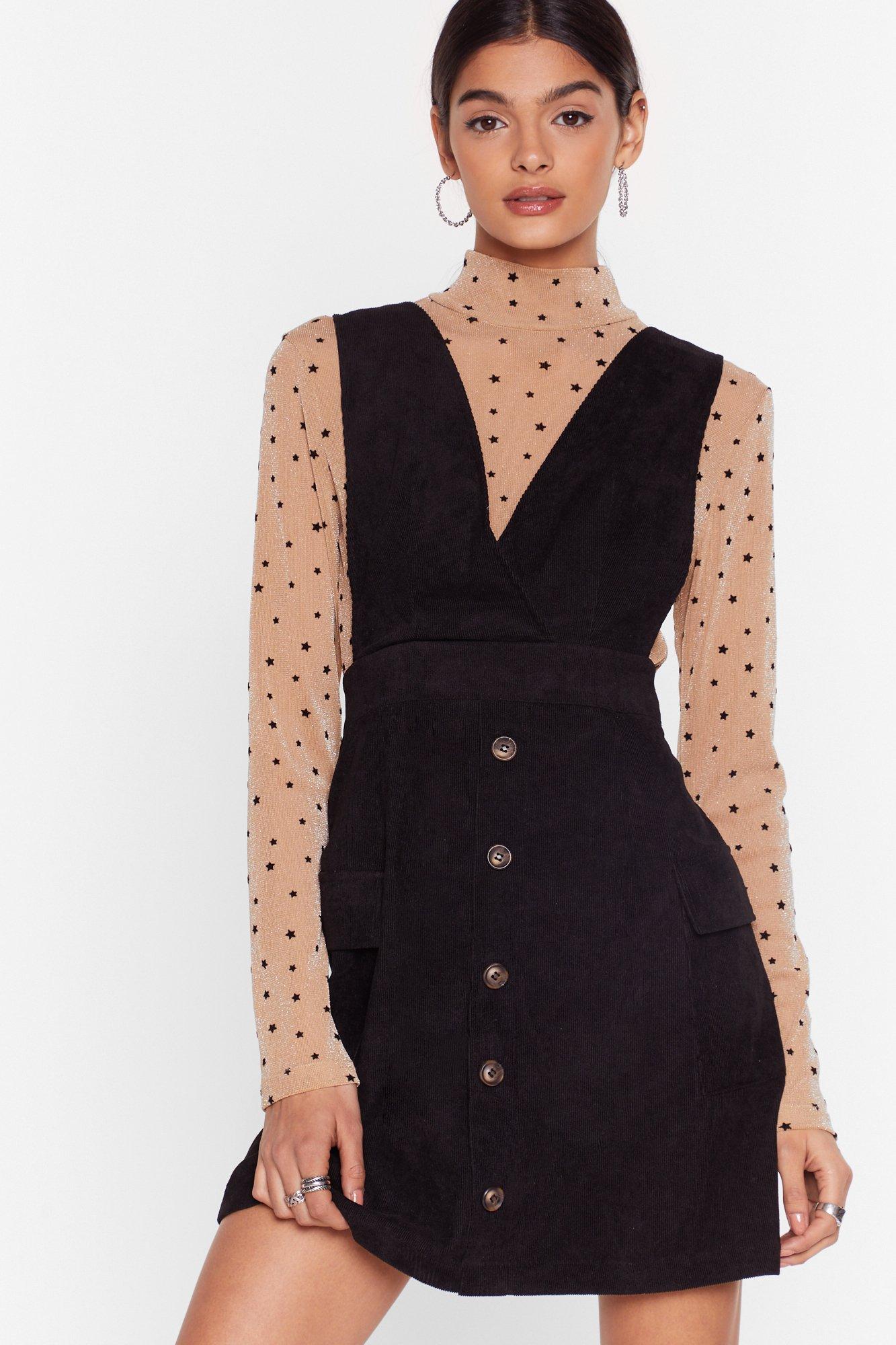 nasty gal pinafore dress