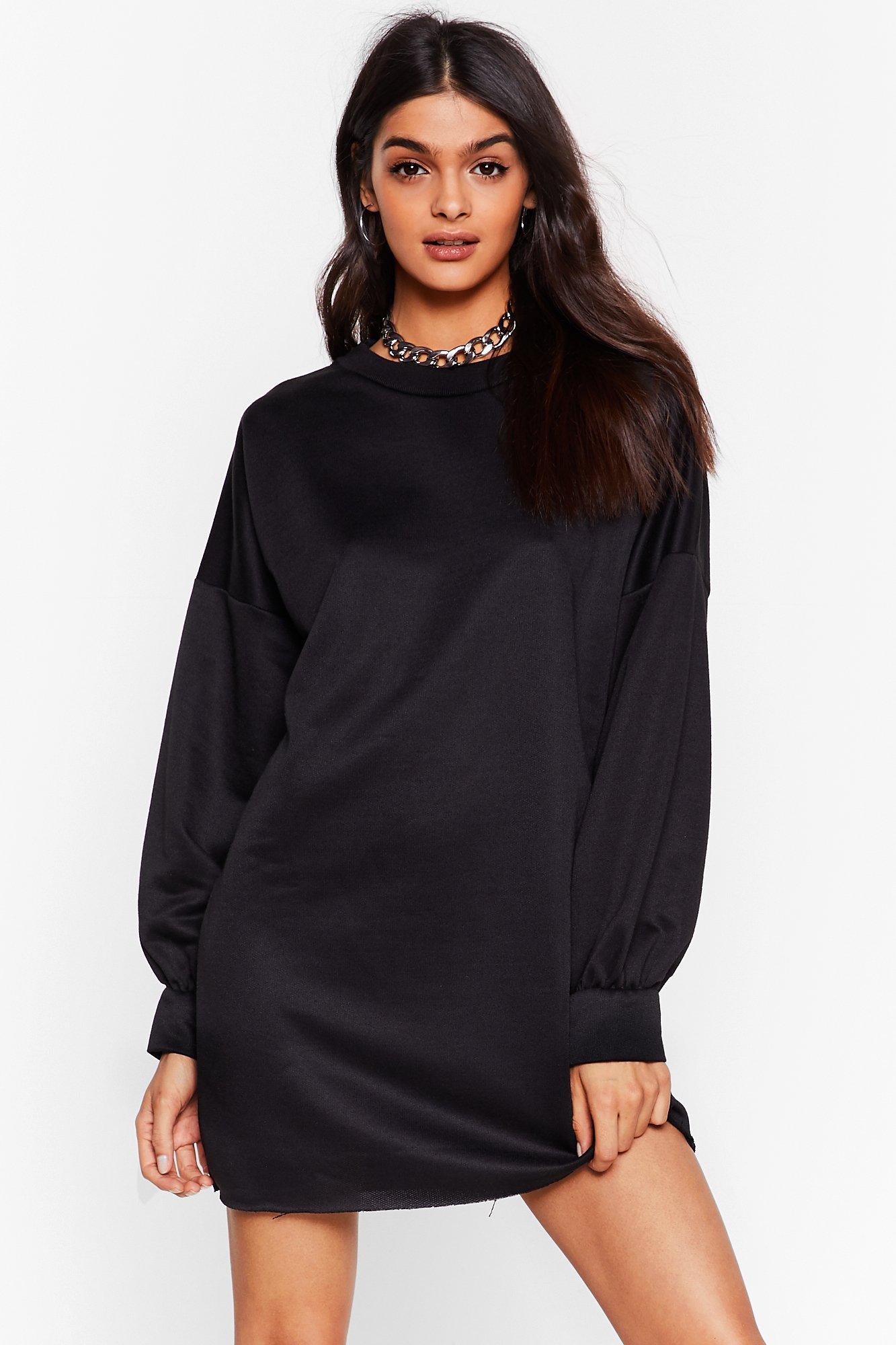 Mini sweatshirt dress online