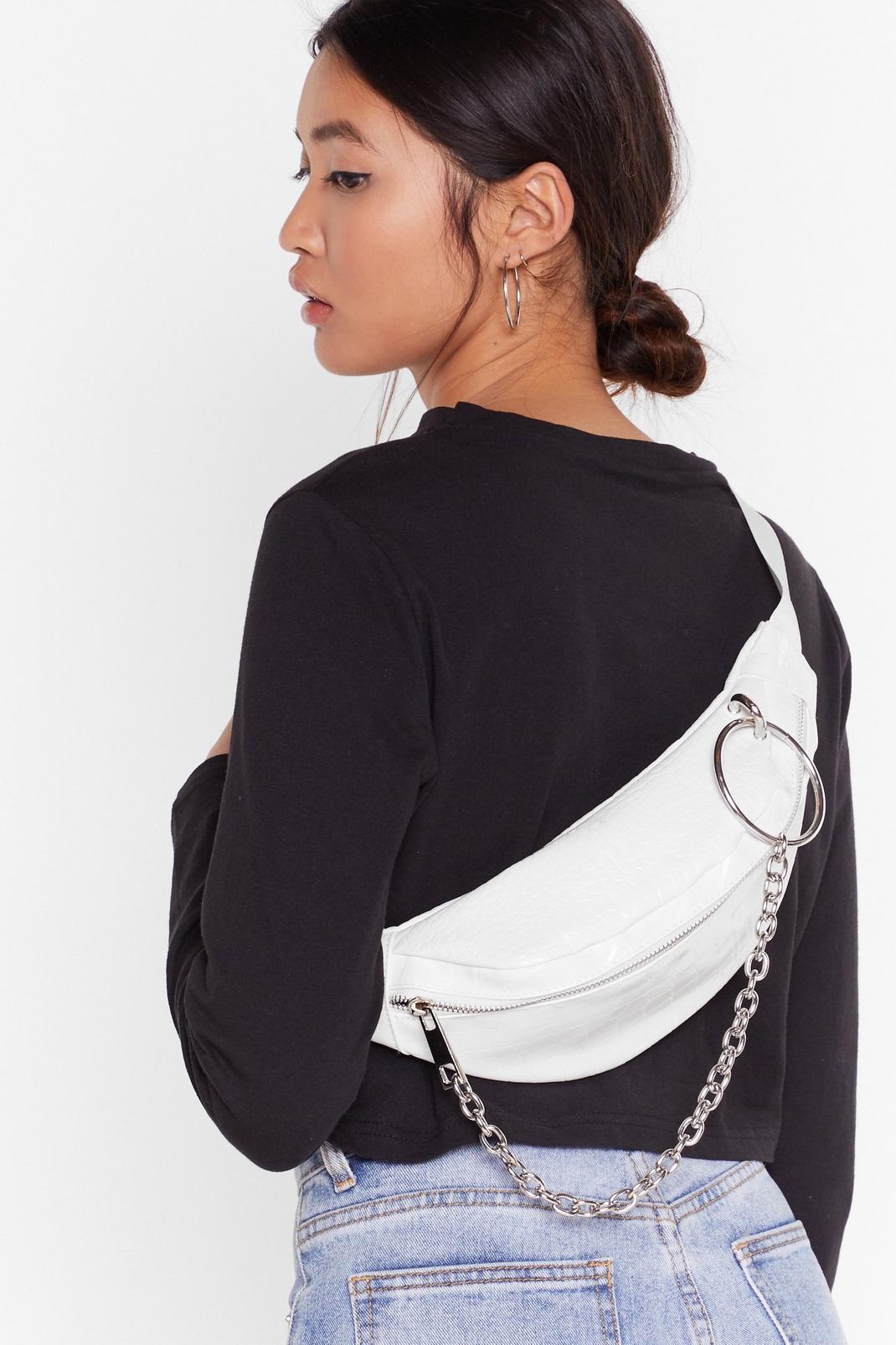 WANT O-ring the Beat Back Croc Fanny Pack | Nasty Gal