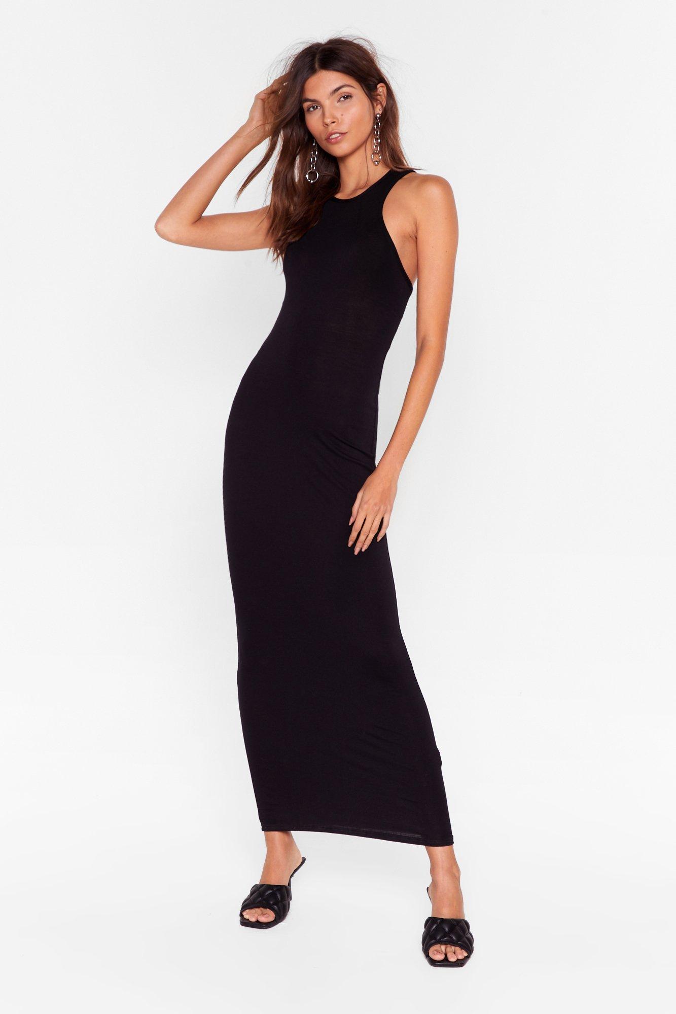 racer maxi dress