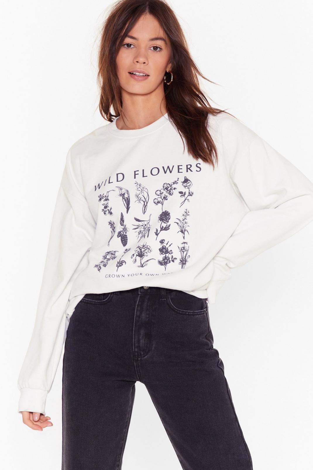 Grown Your Own Way Floral Graphic Sweatshirt image number 1