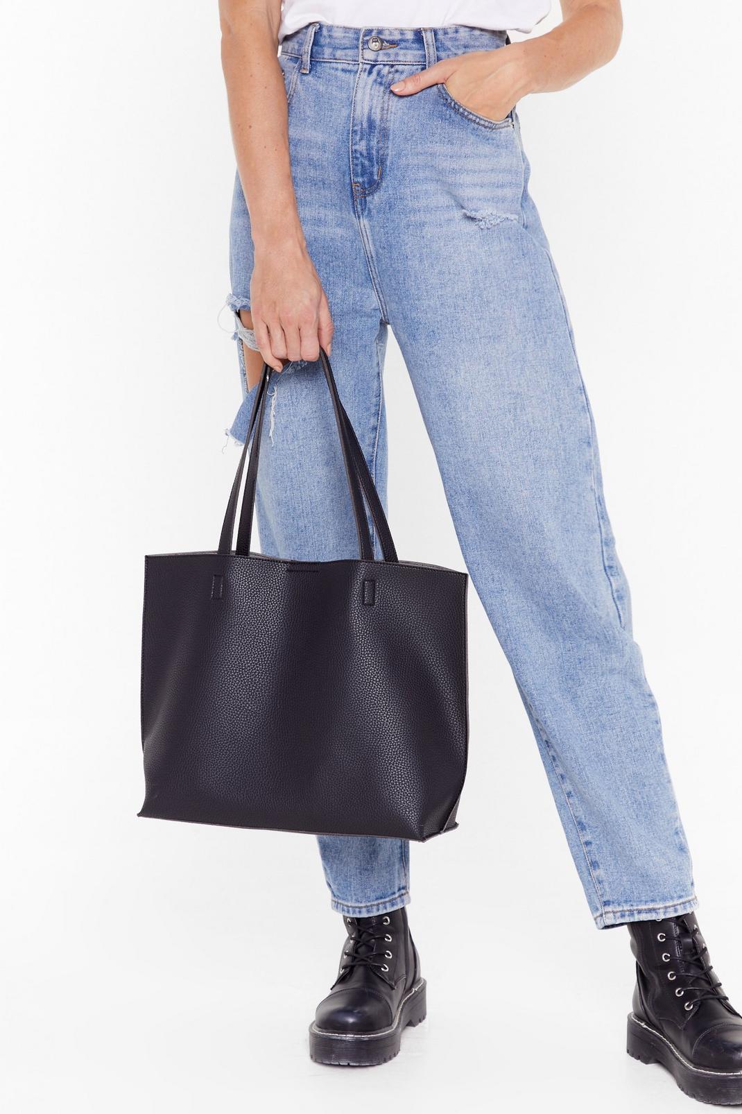 WANT Hold Your Own Faux Leather Tote Bag image number 1