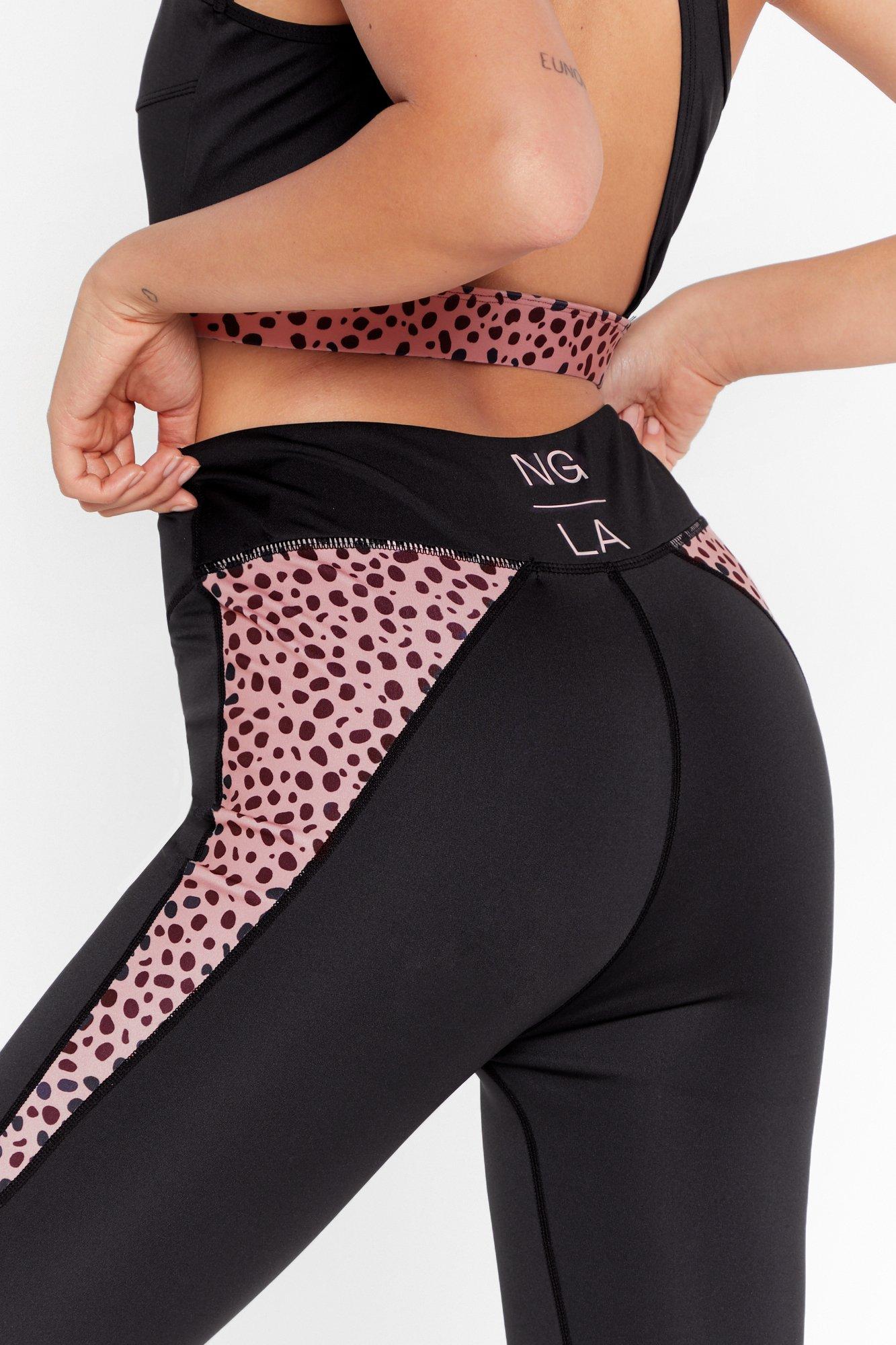 Dalmatian print leggings deals