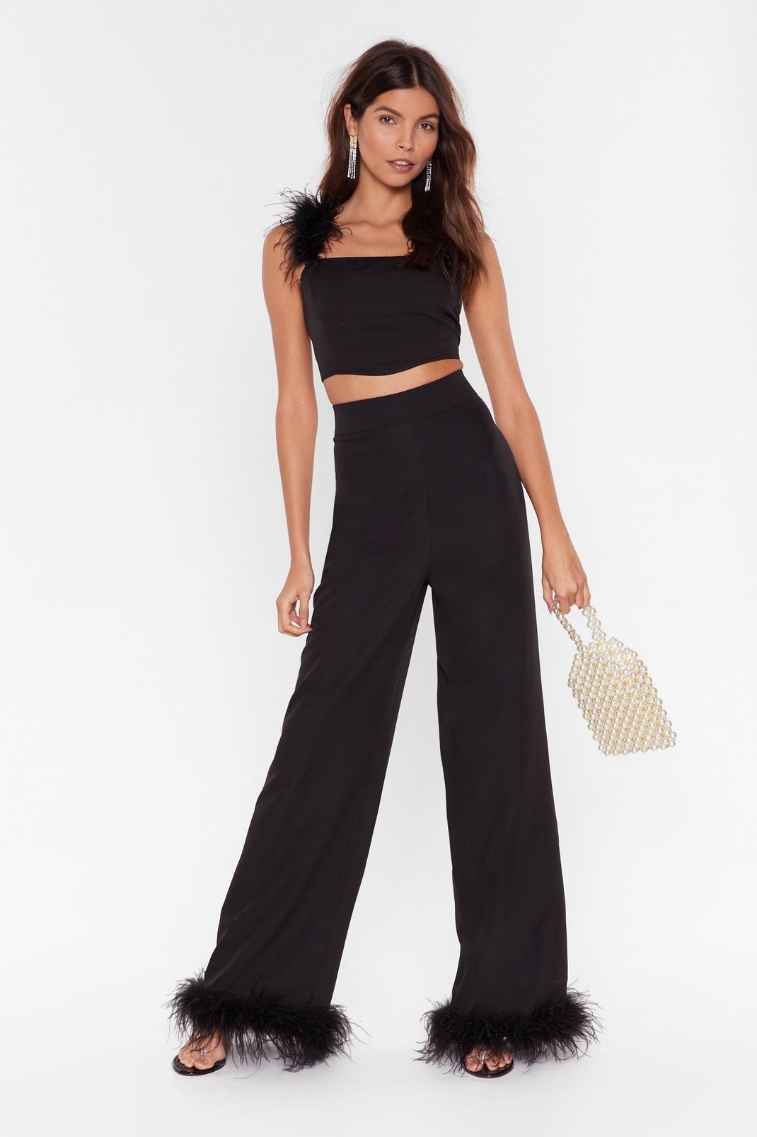 Shake Ya Tail Feather Wide-Leg Trousers image number 1