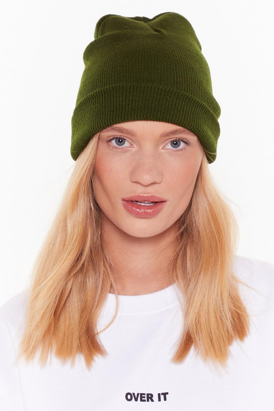 Hot Headed Ribbed Knit Beanie image number 1