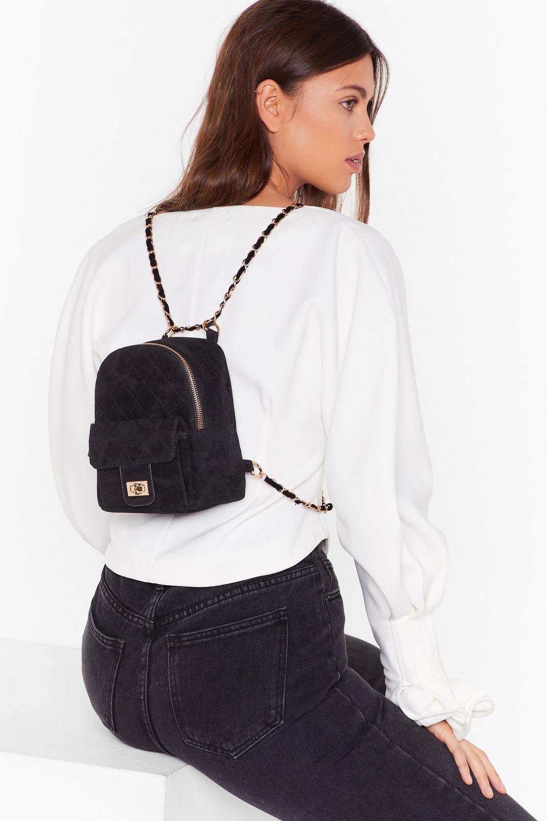 WANT Get in Touch Velvet Backpack image number 1