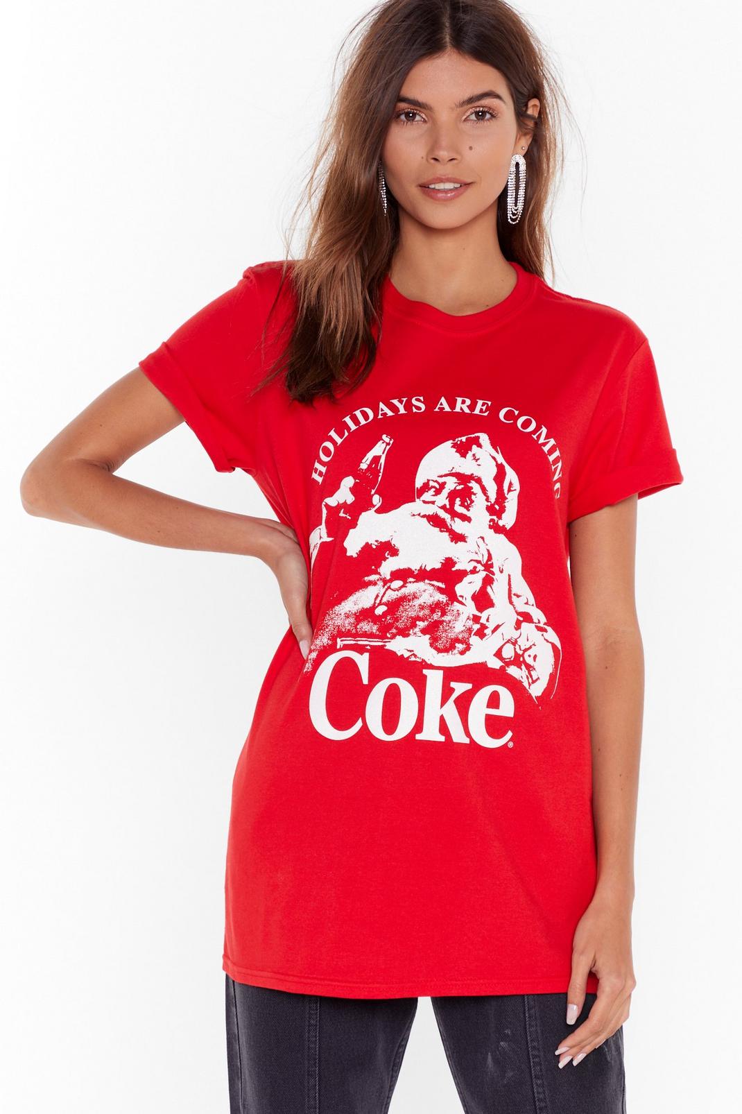 Holidays Are Coming Coke Graphic Tee image number 1