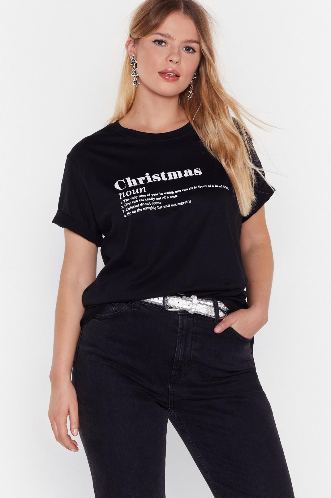 T-shirt à slogan La Définition de Noël image number 1