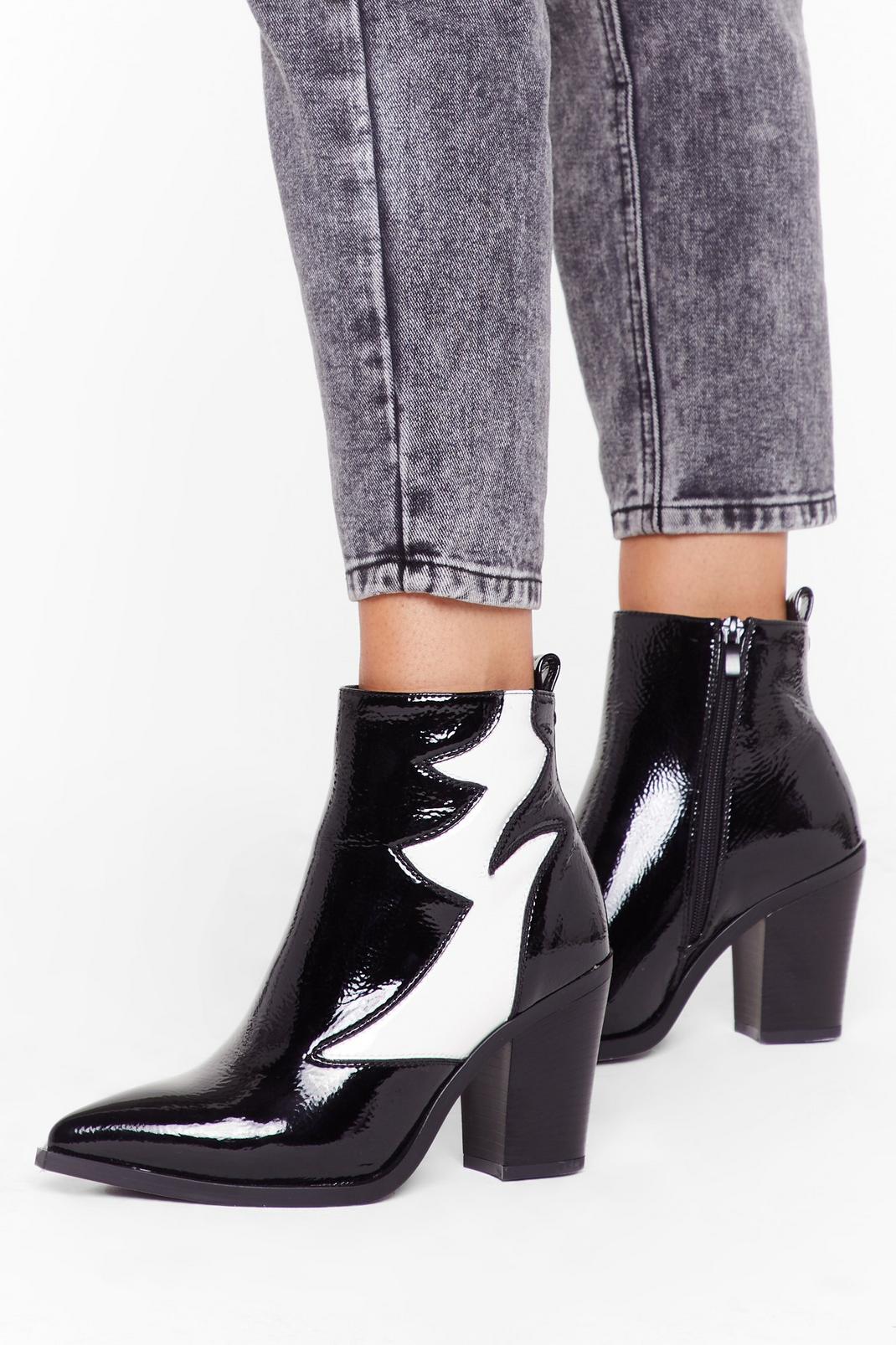 Blast From the Contrast Heeled Boots image number 1