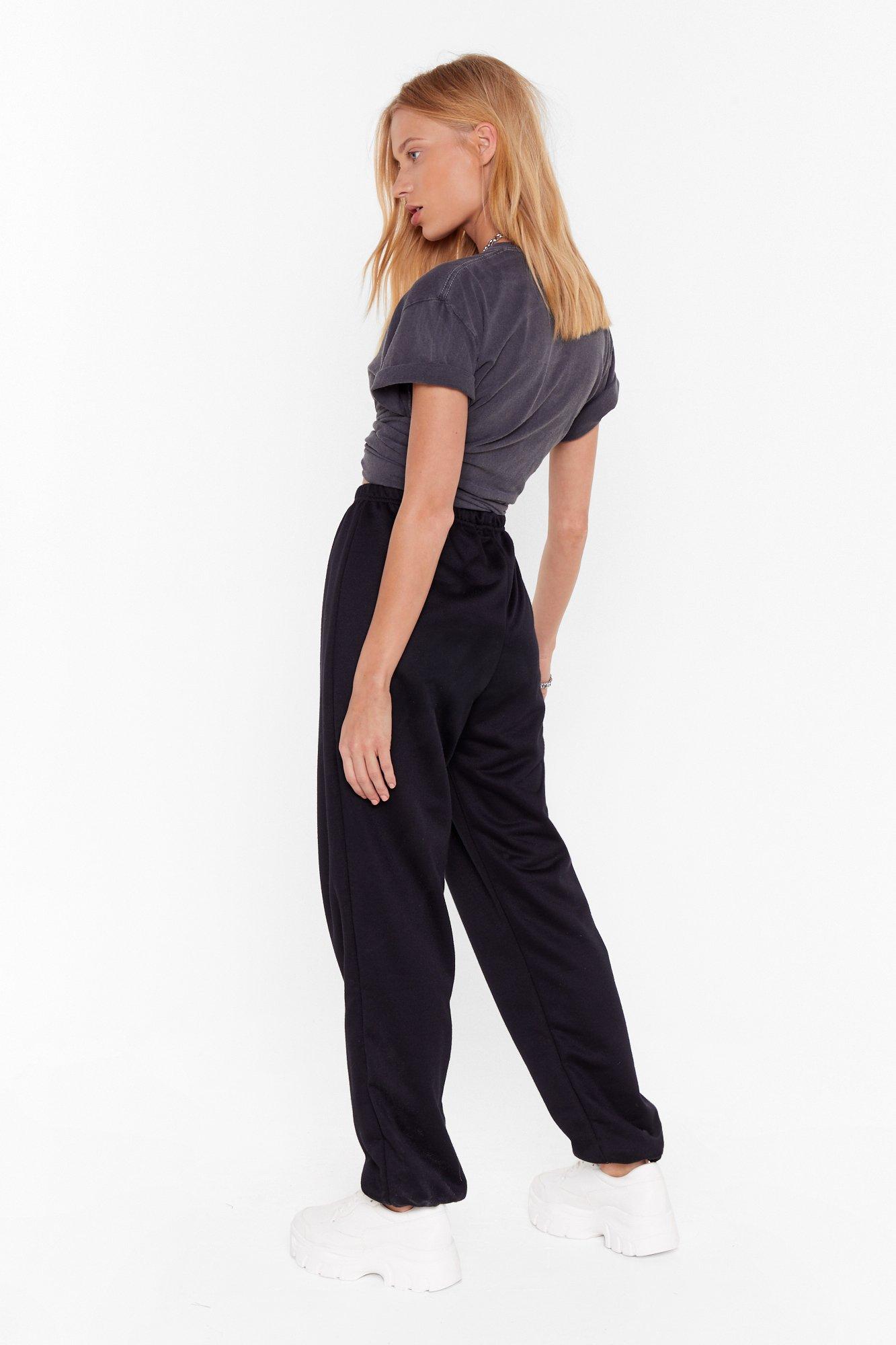Baggy high waisted sweatpants hotsell