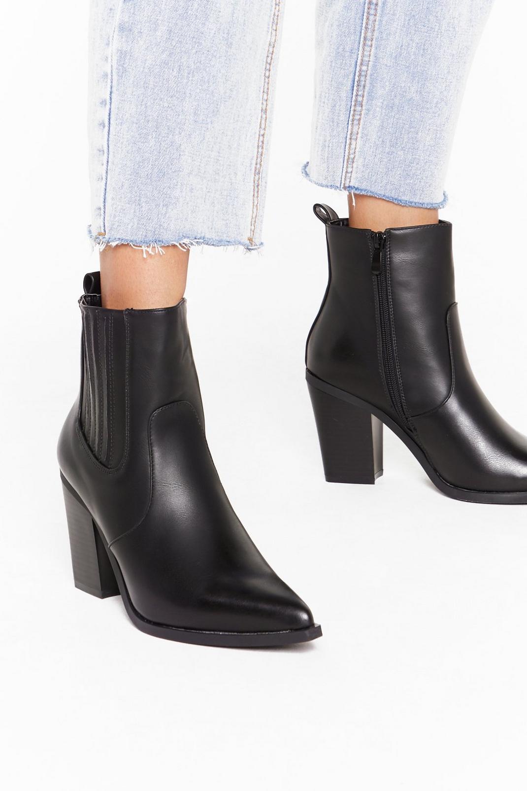 Would Like to Point Out Faux Leather Western Boots | Nasty Gal