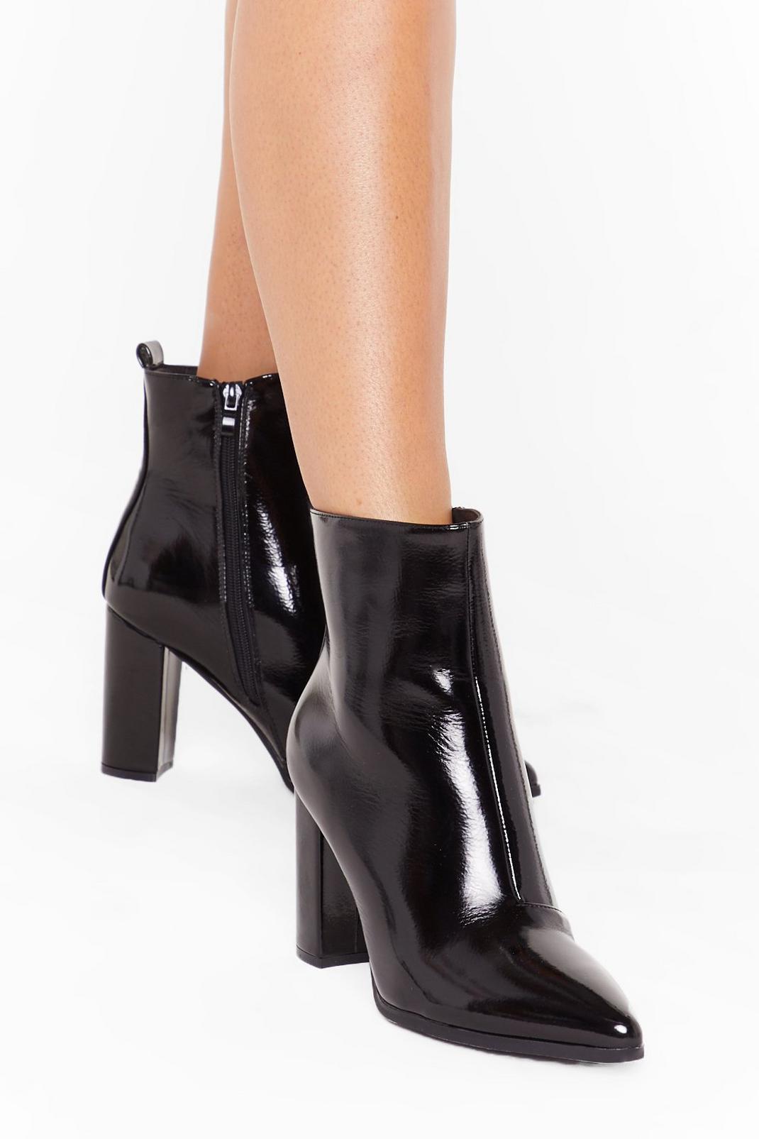 Patent For You Heeled Ankle Boots image number 1
