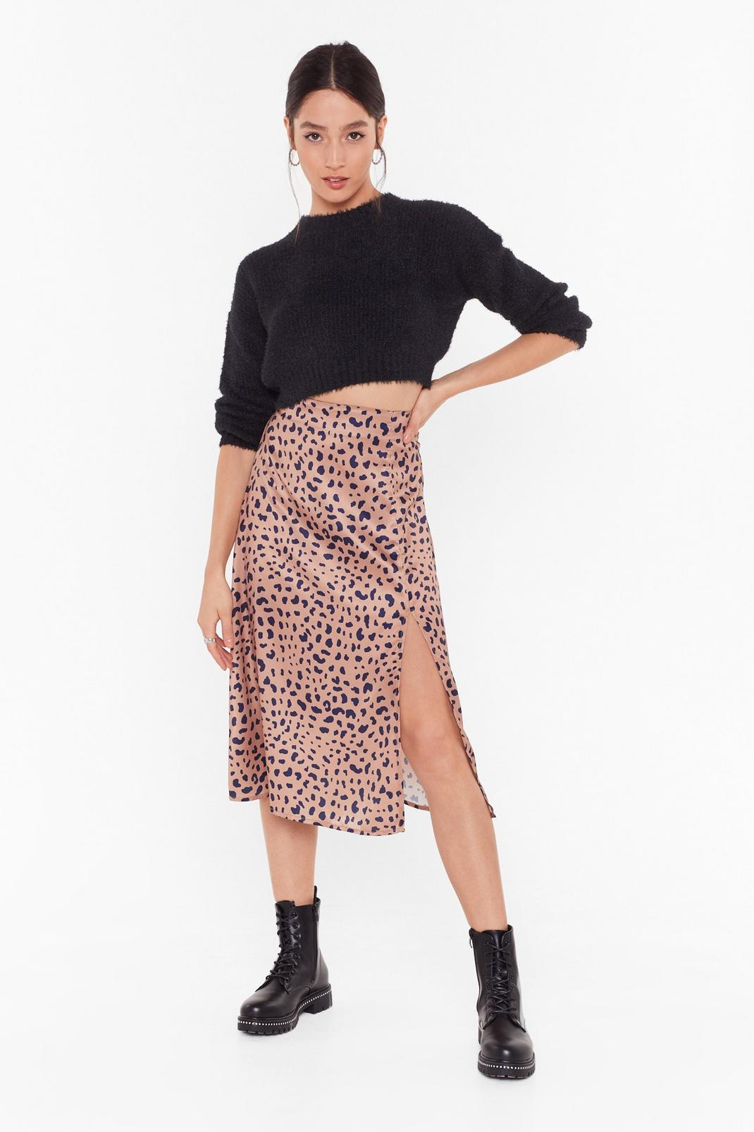 Into the Wild Leopard Midi Skirt image number 1