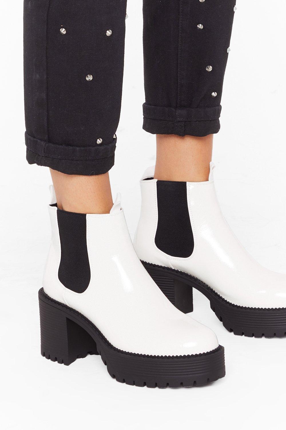 nasty gal platform chelsea boots