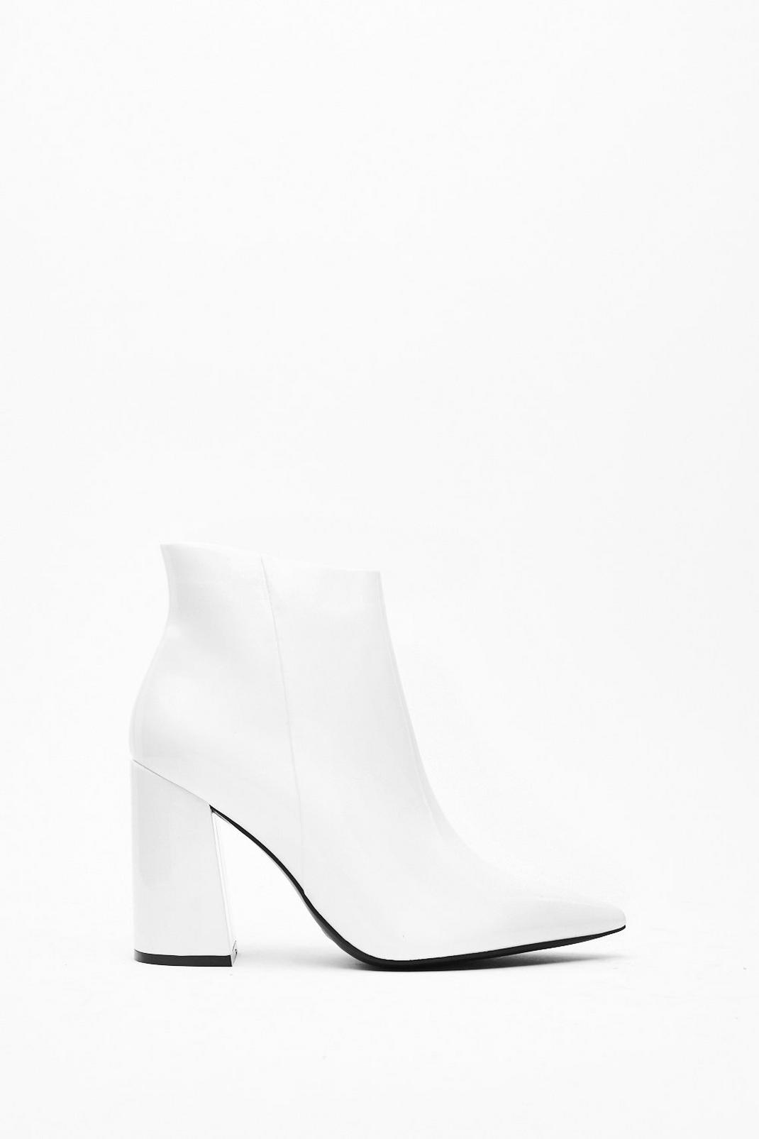 Patent Flare Heel Ankle Boot image number 1