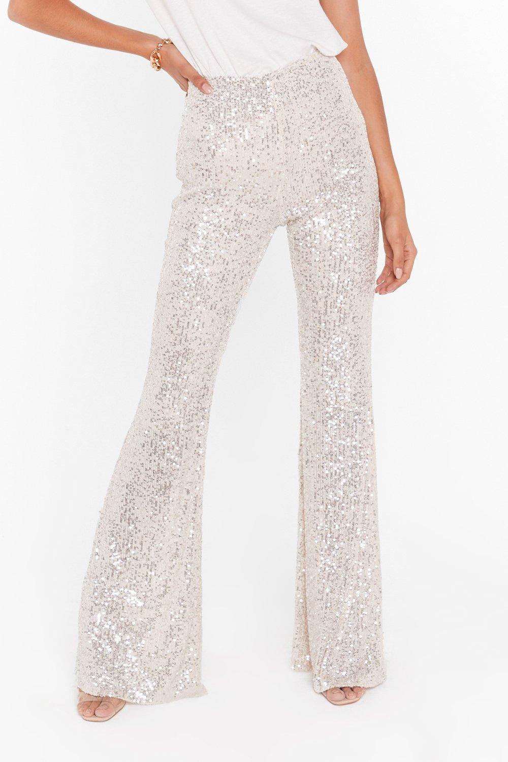 High waisted 2024 sparkly pants