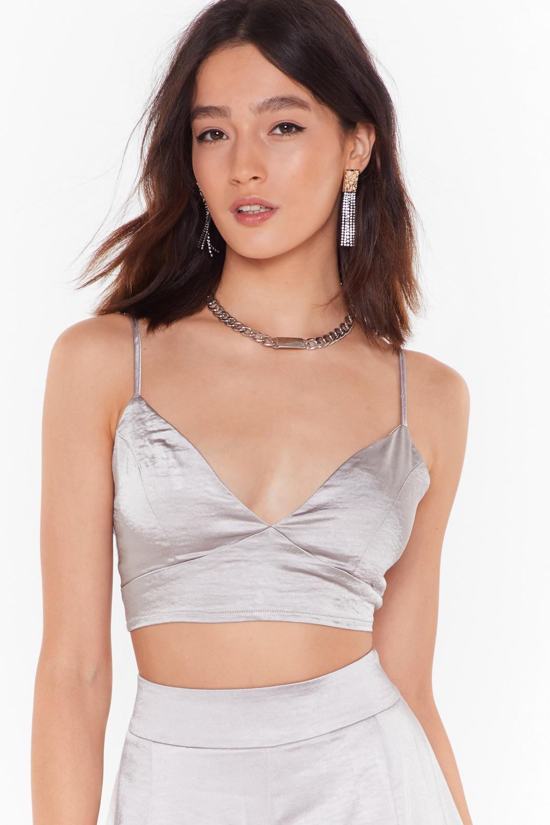 Dreaming of You Satin Bra Top