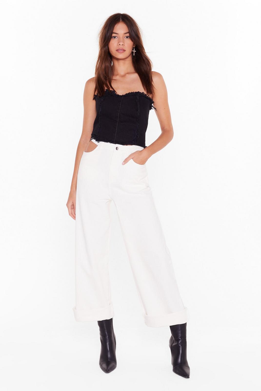 Try It Cut-Out Wide-Leg Pants image number 1
