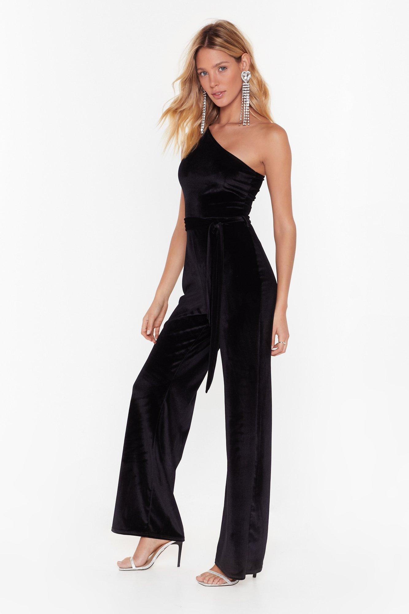 Petite Strappy Back Detail Relaxed Jumpsuit