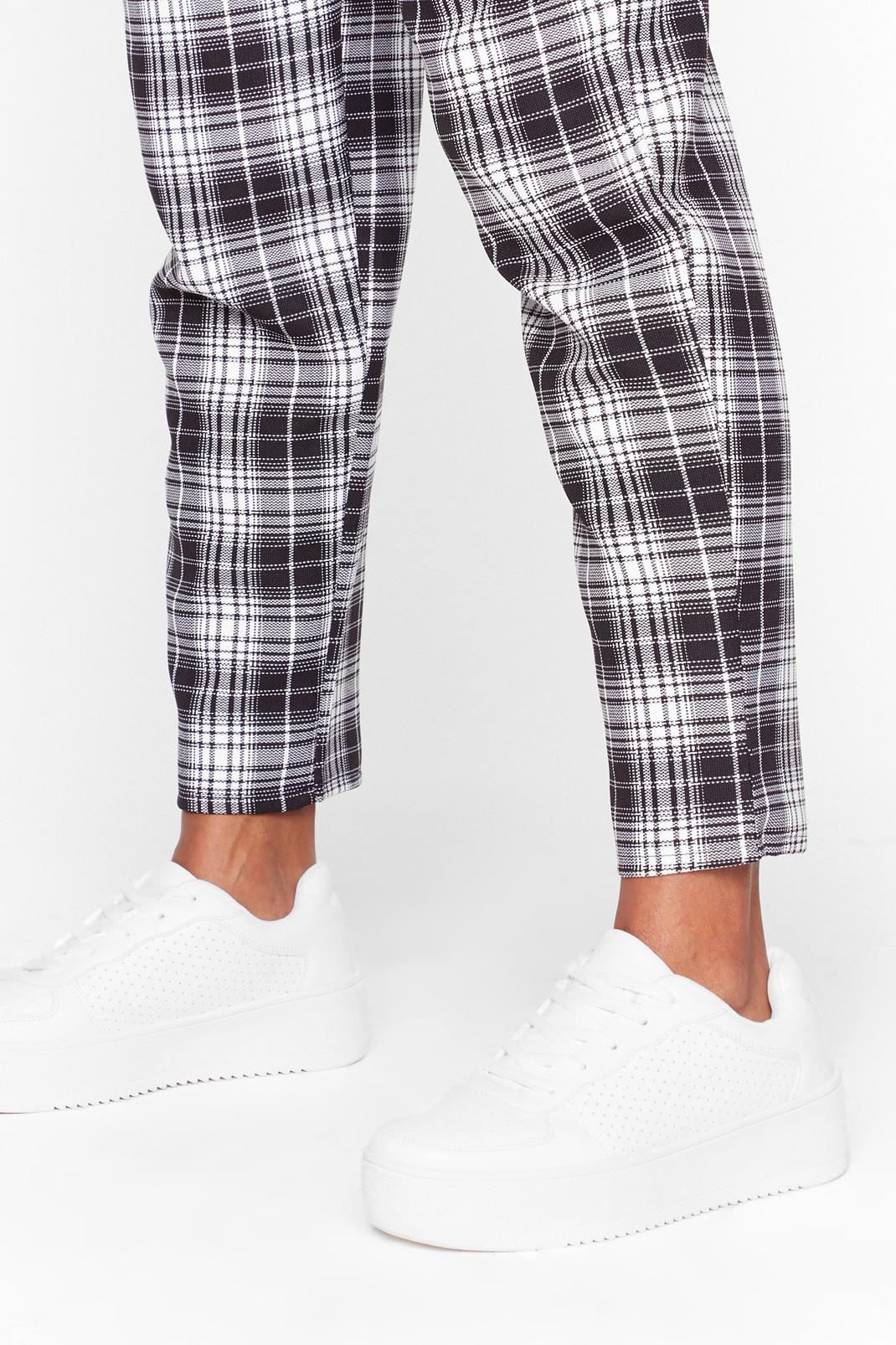 leather chunky trainers