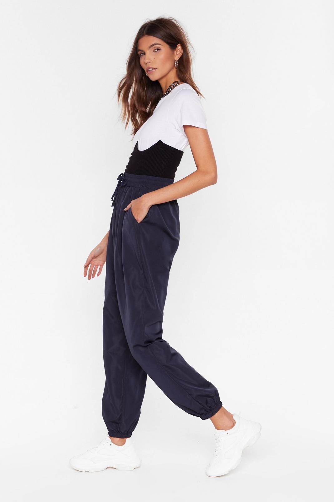 nasty gal jog the limelight stretch joggers