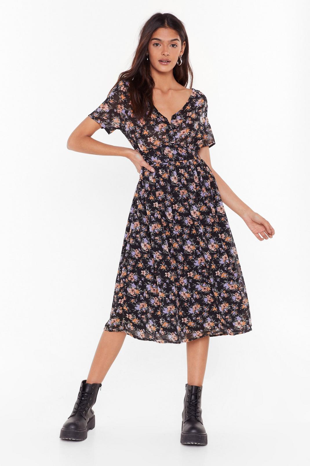 Gotta Grow Out Floral Midi Dress image number 1