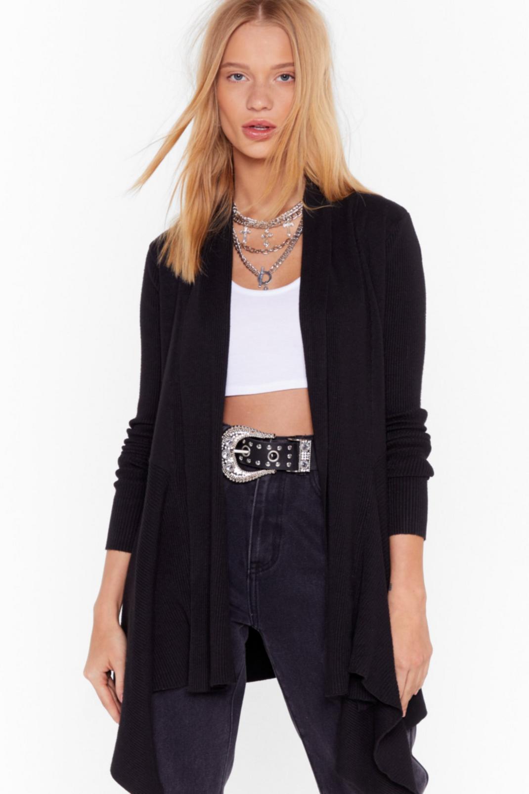 Thought About Knit Ribbed Longline Cardigan image number 1
