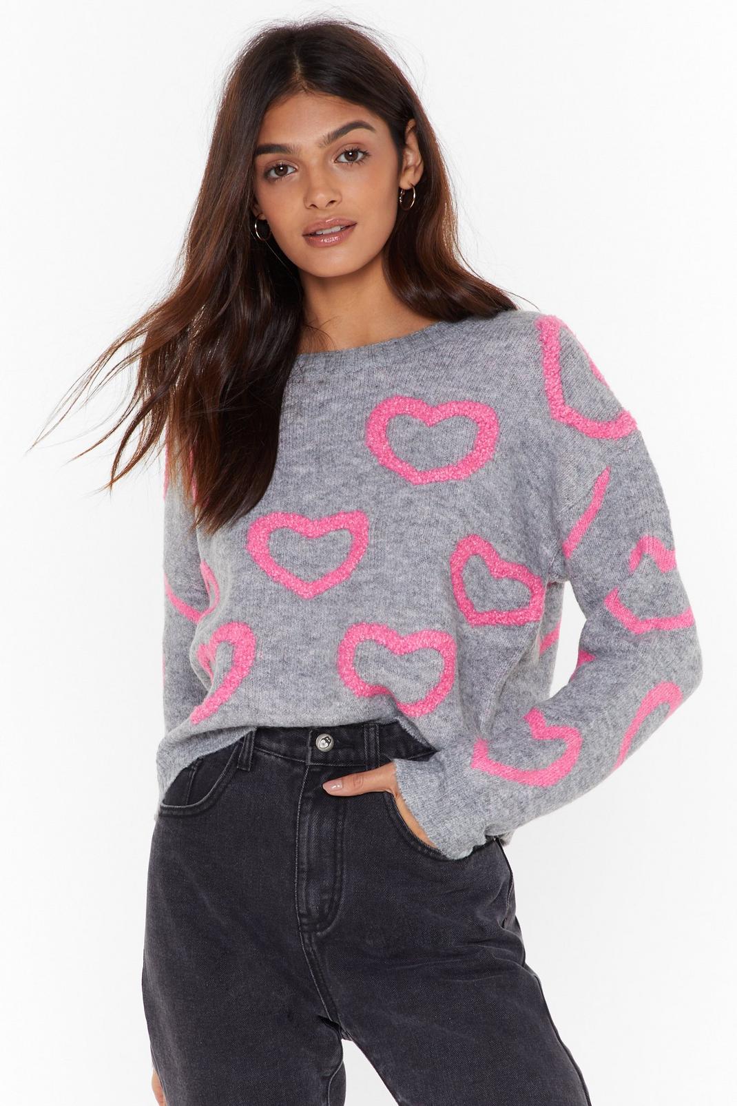 If Your Heart's Not in Knit Relaxed Jumper image number 1